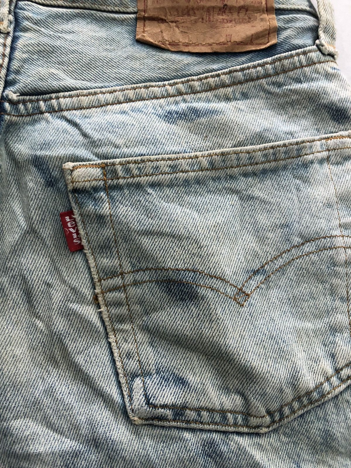 Vintage Levis 501 Redline Small E Denim - 8