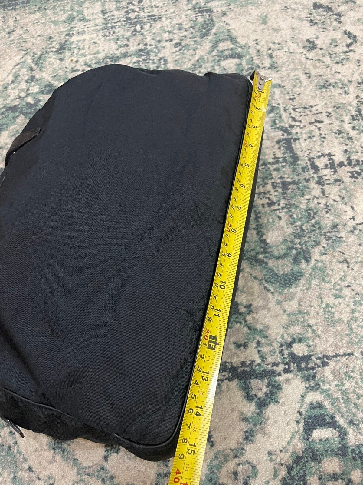 Loewe Black Nylon Leather Handle Travel Bag - 20