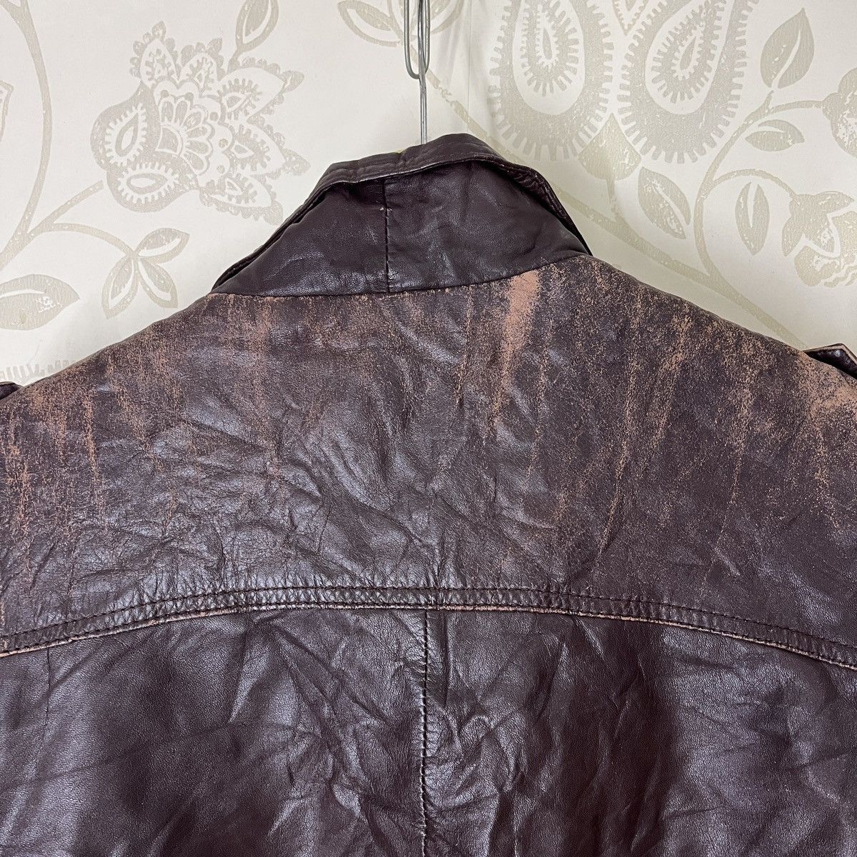 Vintage - Genuine Cowhide Leather Marquis Bomber Jacket Made In Japan - 19
