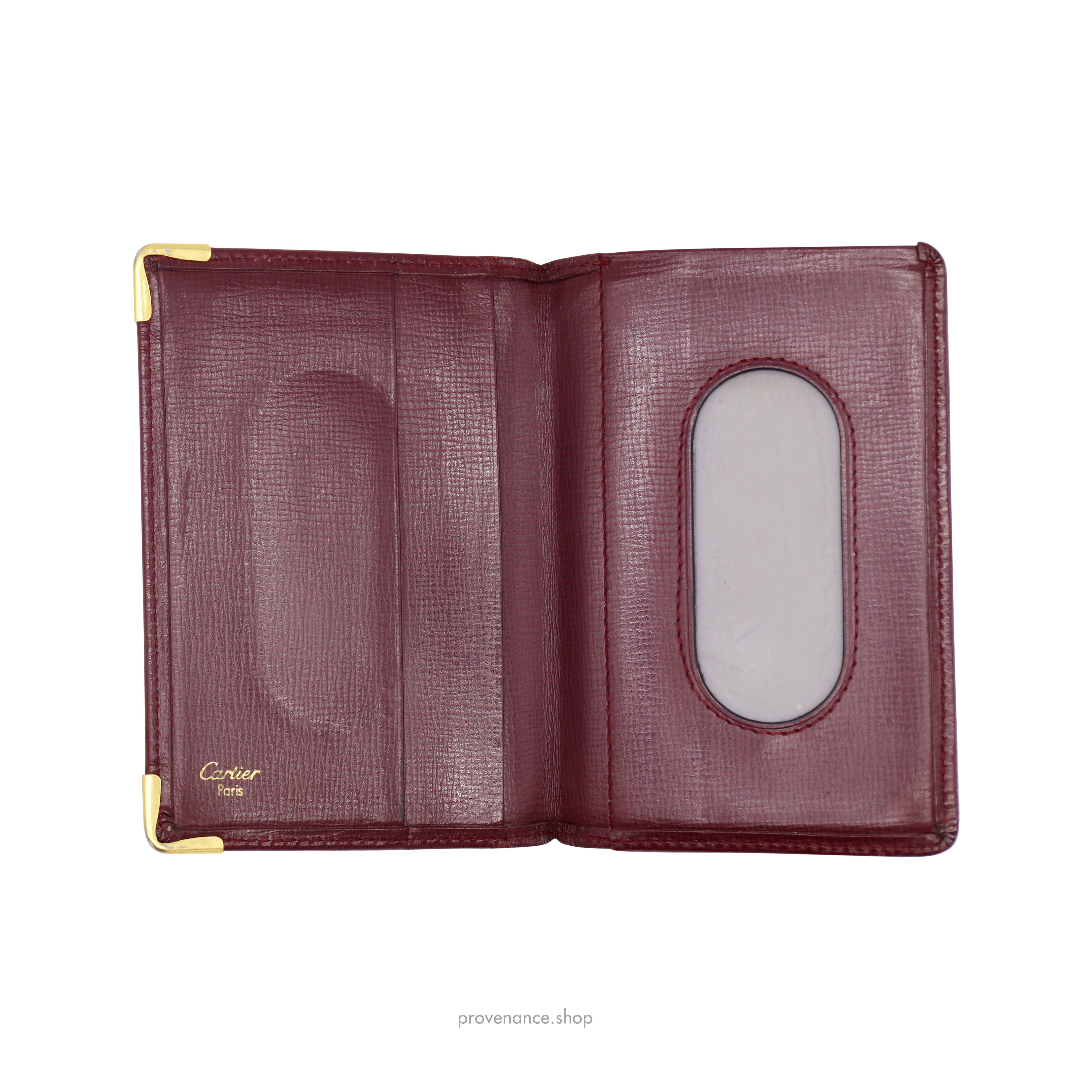 Pocket Organizer Wallet - Burgundy Leather - 5