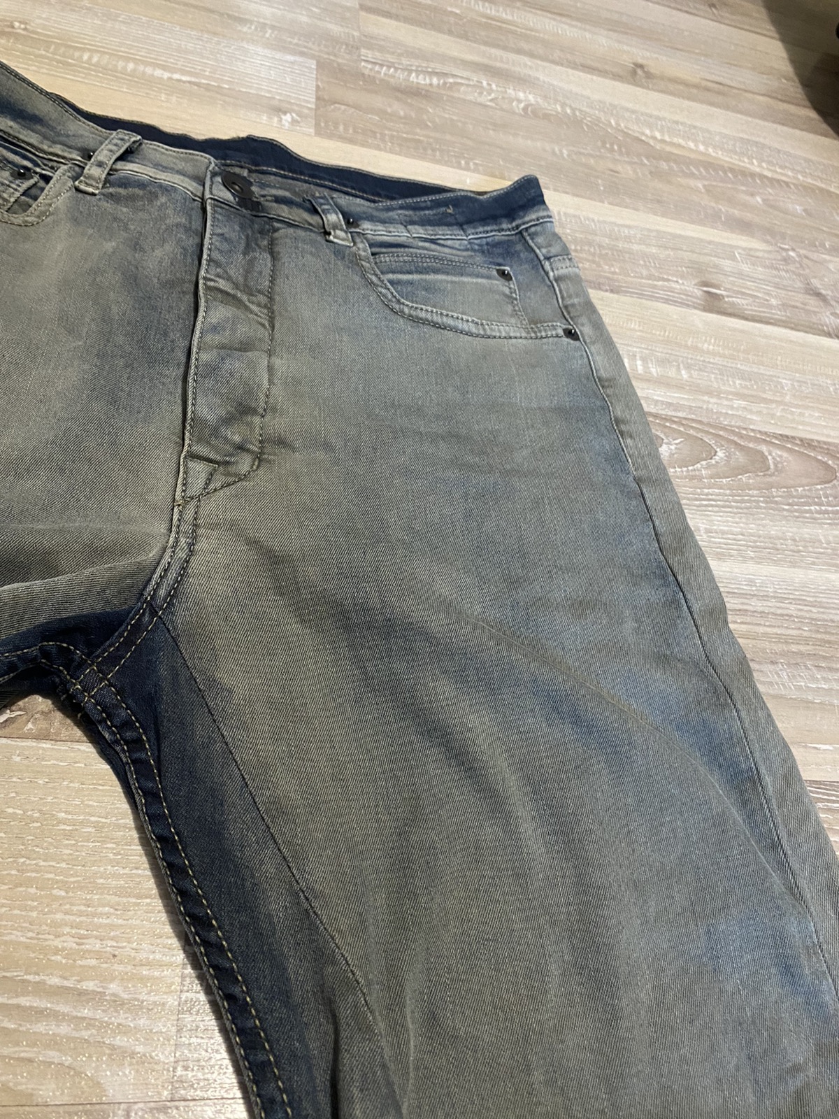 Rick owens jeans DRKSHDW vintage 00s denim torrence croped - 4