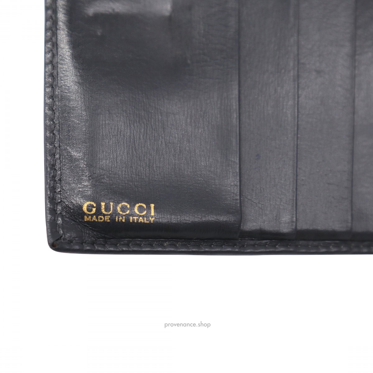 Gucci Dionysus Trifold Wallet - Navy Blue Leather - 6