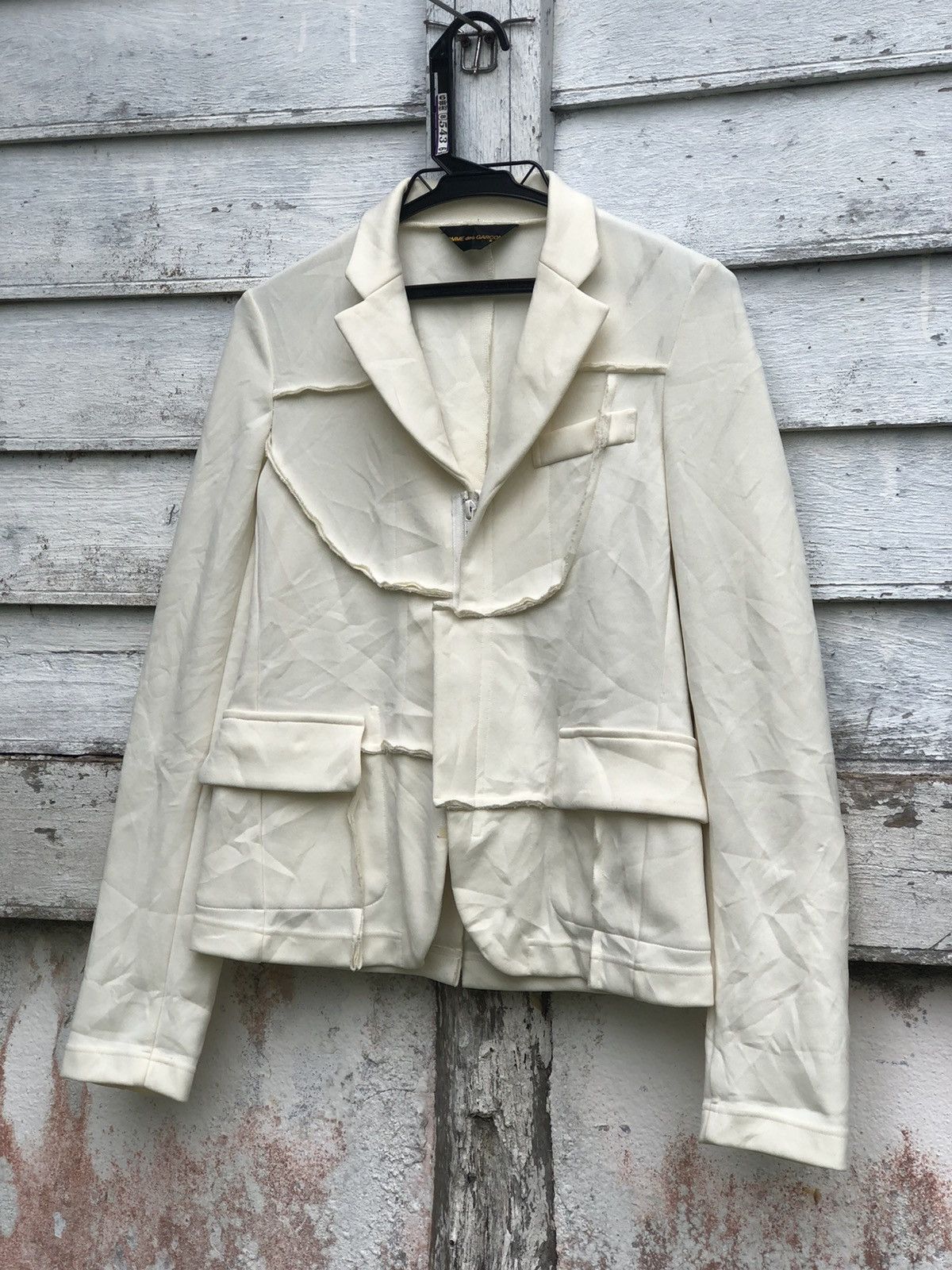 Vintage Comme Des Garcon Raw Cut Reverse Design Jacket - 2