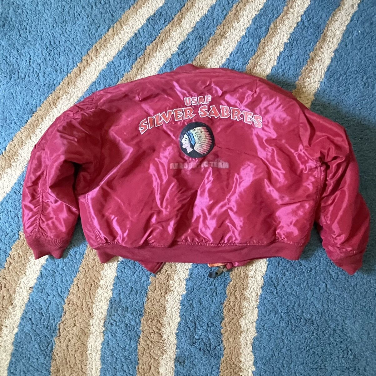 Vintage - 90’s AVIREX USAF REVERSIBLE bomber - 7