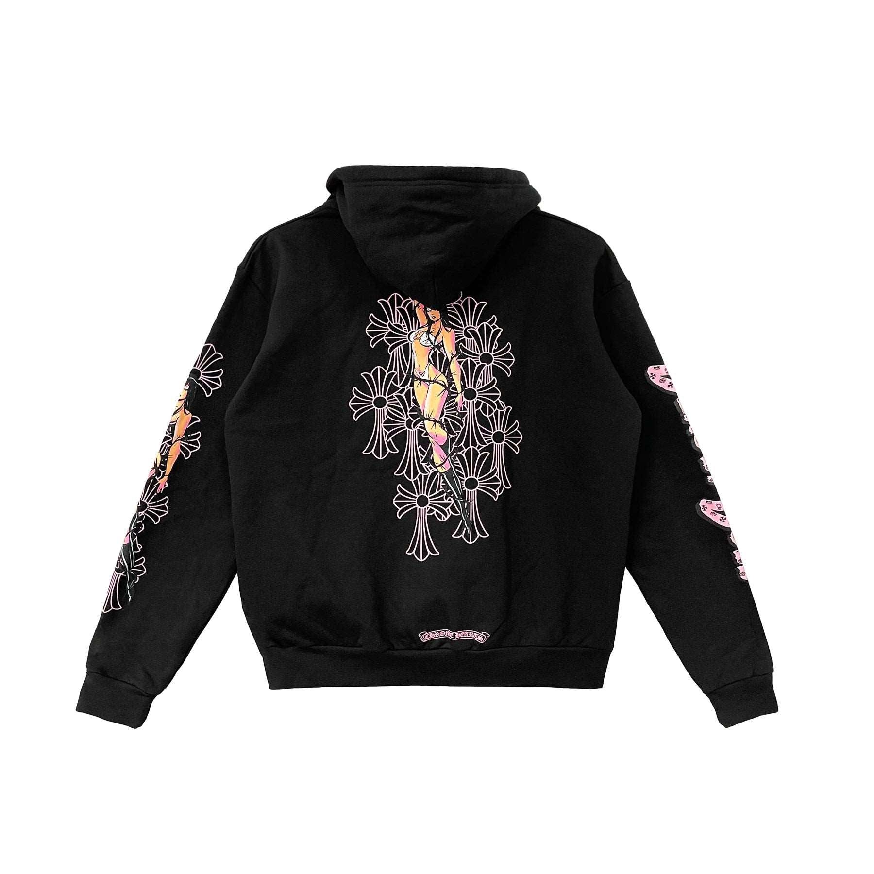 Chrome Hearts × Deadly Doll Chrome Hearts x Deadly Doll Zip Up Hoodie Black | Kenshi