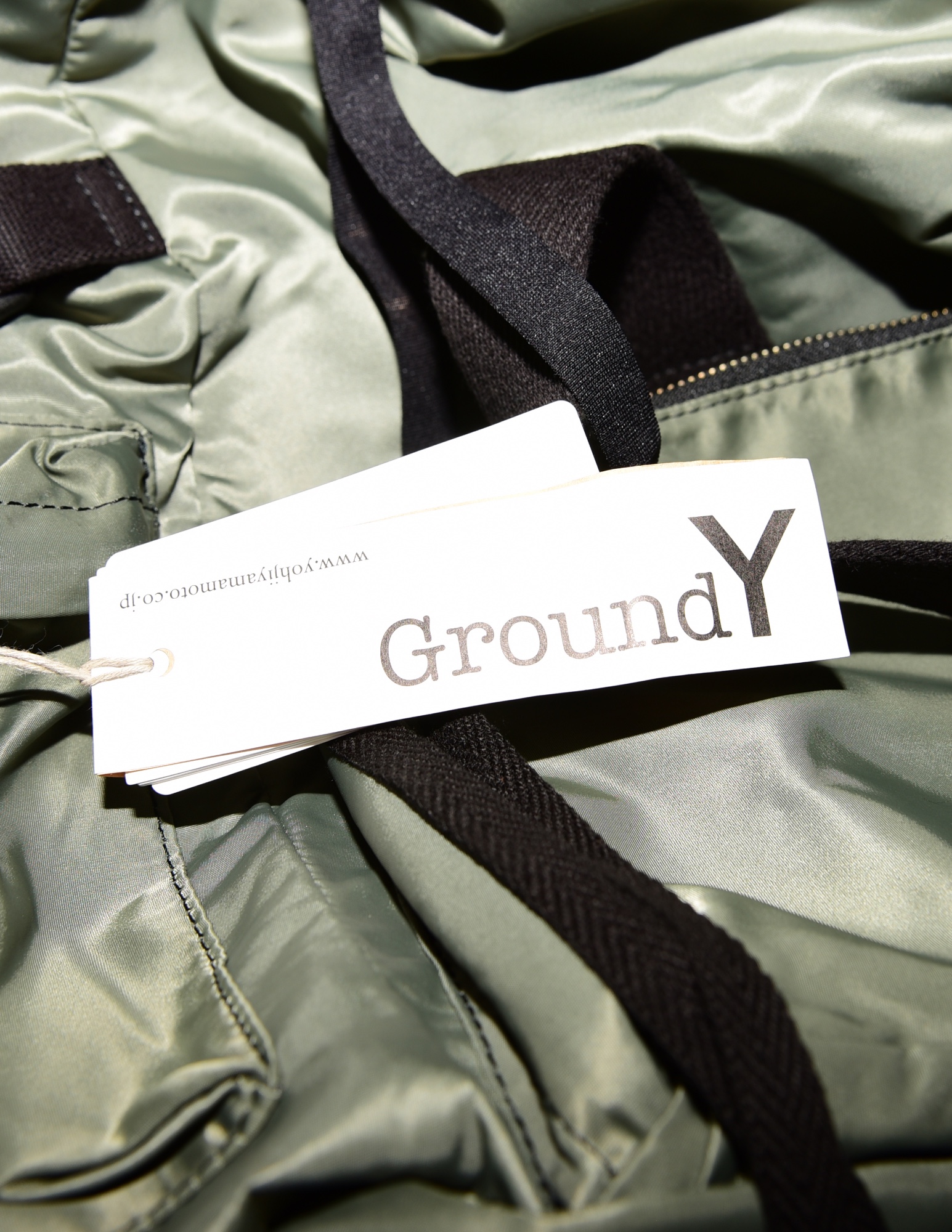 Yohji Yamamoto Ground Y Nylon Twill Belt Backpack - 7