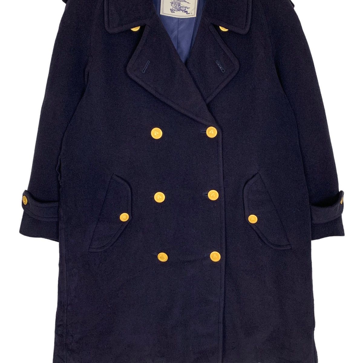 Vintage Burberry Peacoat Wool Coat - 5