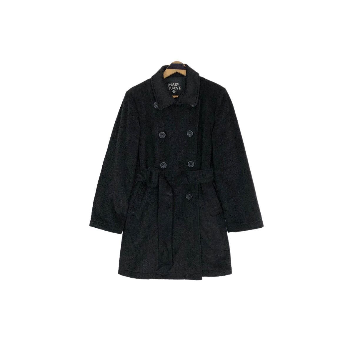 Vintage 90s Mary Quant Wool Trench Coat - 11