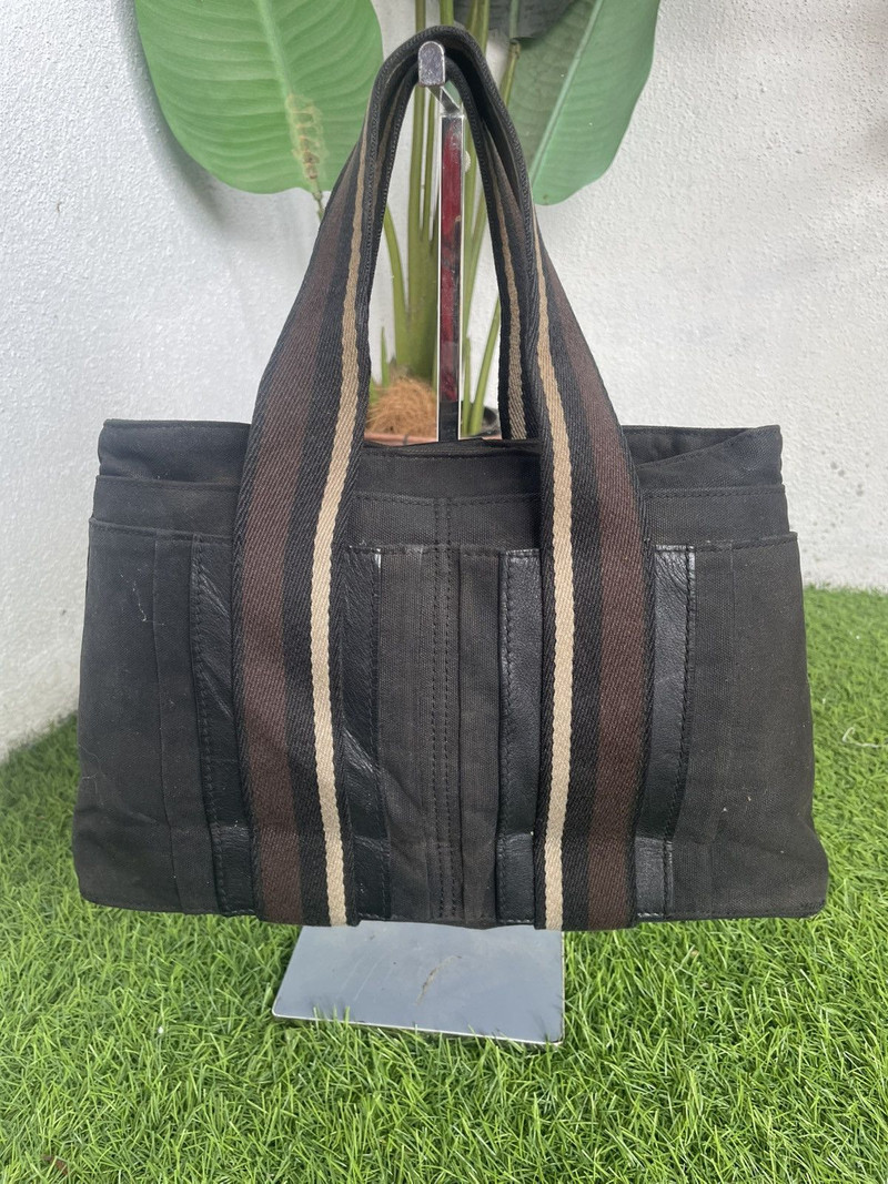 Authentic HERMES Canvas Tote Bag - 1