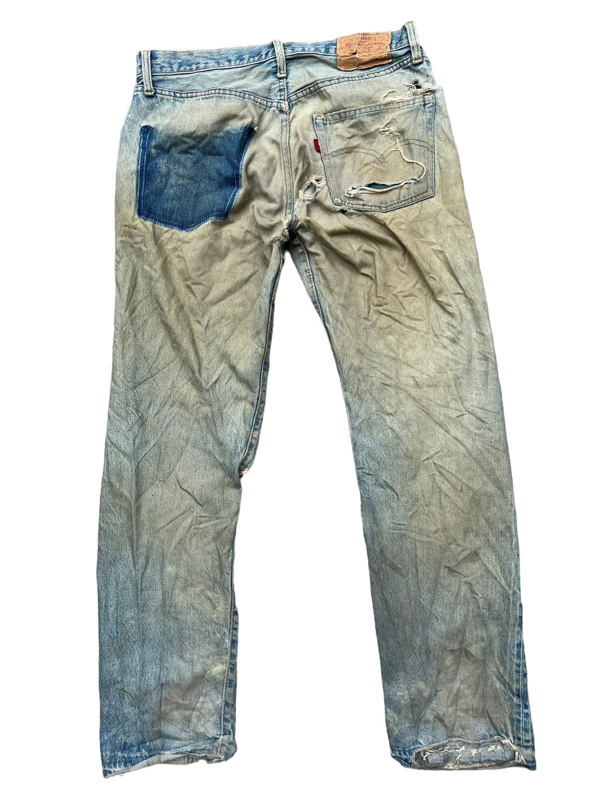 Vintage 70s Levi’s 501 Selvedge Distressed Denim Jeans 32x31 - 2