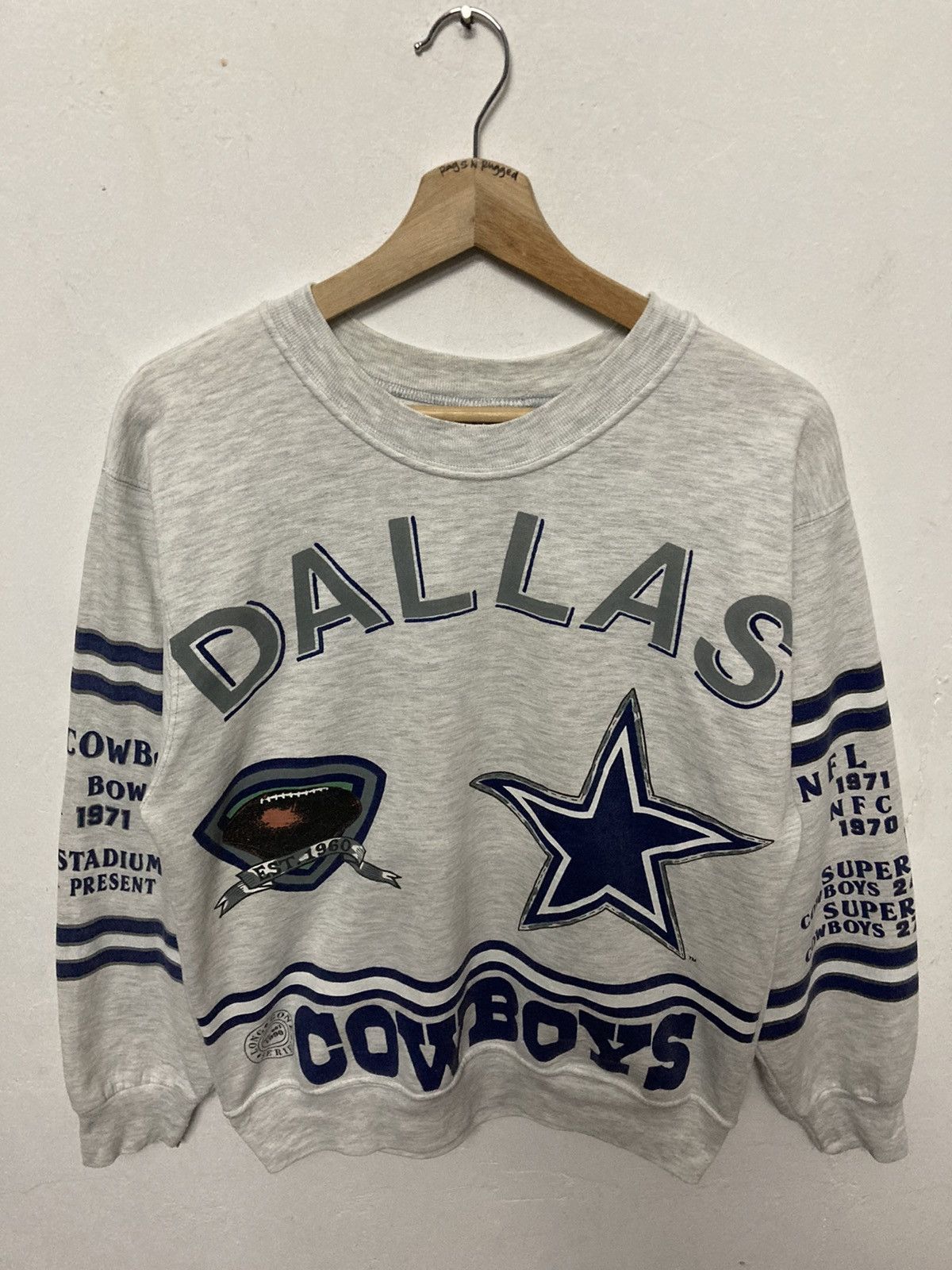 Vintage 90s Dallas Cowboys Long Gone Crewneck Swestshirt - 3