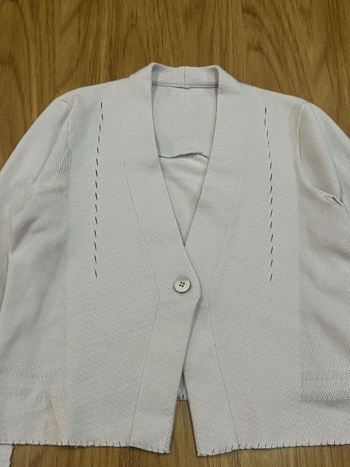 Issey Miyake A.poc Inside Single Button Cardigan - 11