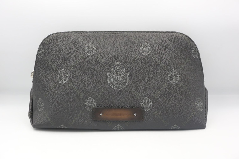 Berluti - KVA - F/W 21 - Signature Canvas & Leather Wash Bag - 1