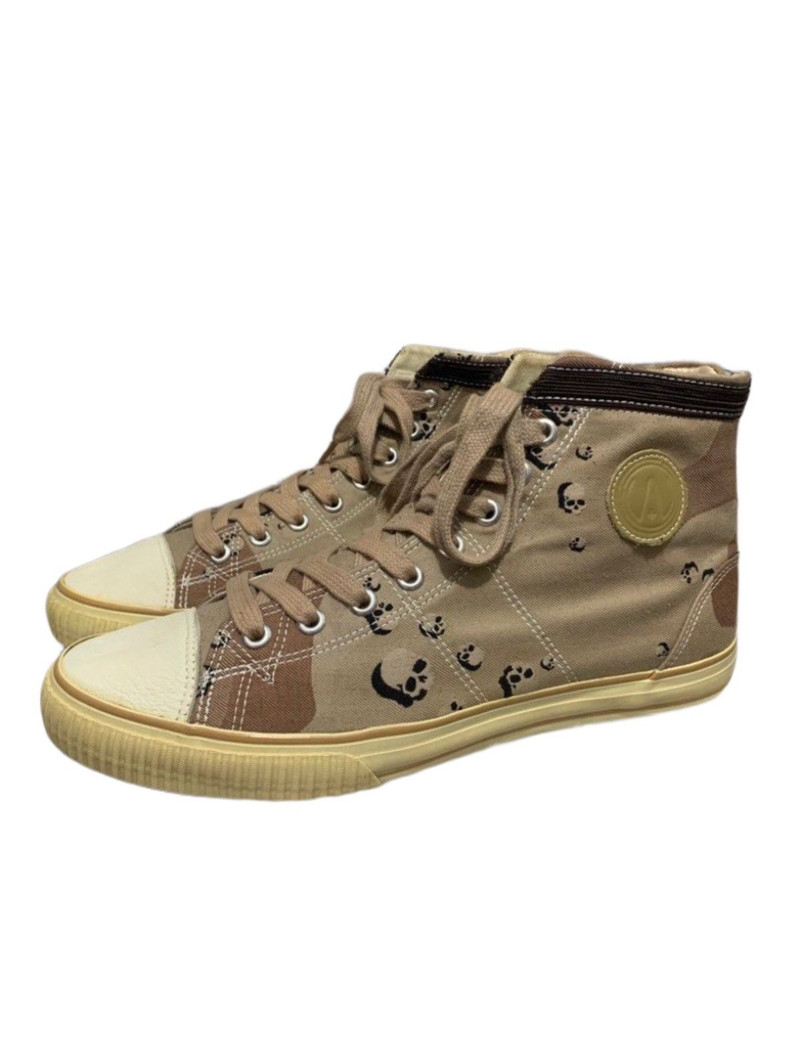 VISVIM X MASTERMIND HI-TOP SKULL SNEAKERS - 1