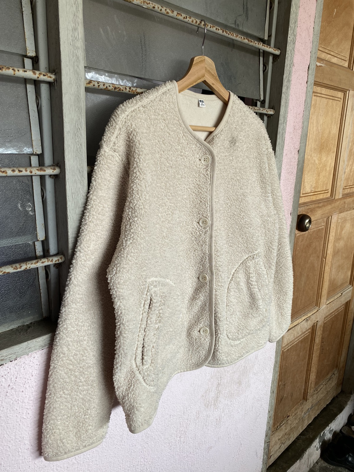 Uniqlo - 🔥 STEALS 🔥 Uniqlo Sherpa Fleece Cropped Cardigan - 4