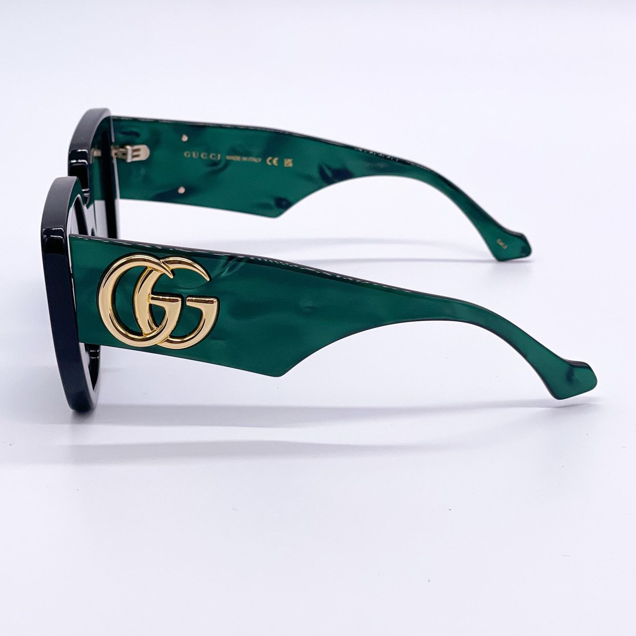 NEW GUCCI GG0956S 001 BLACK GREEN WOMEN SUNGLASSES GUCCI - 5