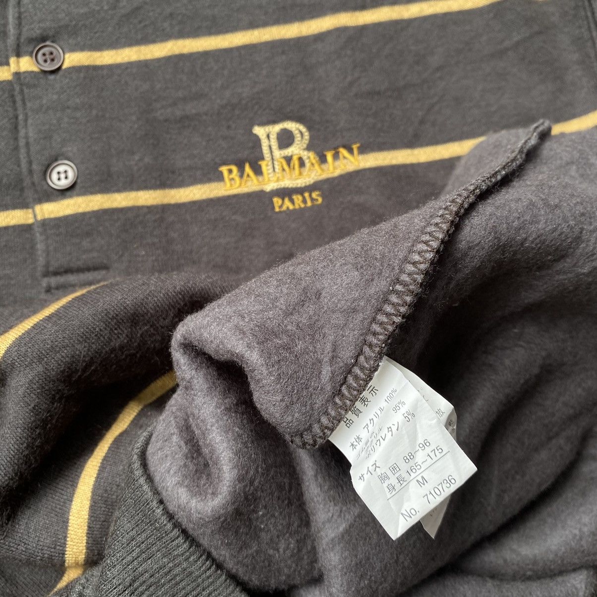 Vintage Pierre Balmain Half Button Sweatshirts Jumper - 2