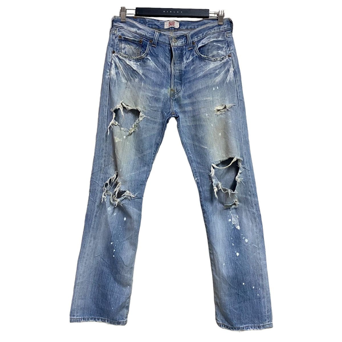 Y2K Levis 501 Painter Jeans Grunge 32x31 - 1