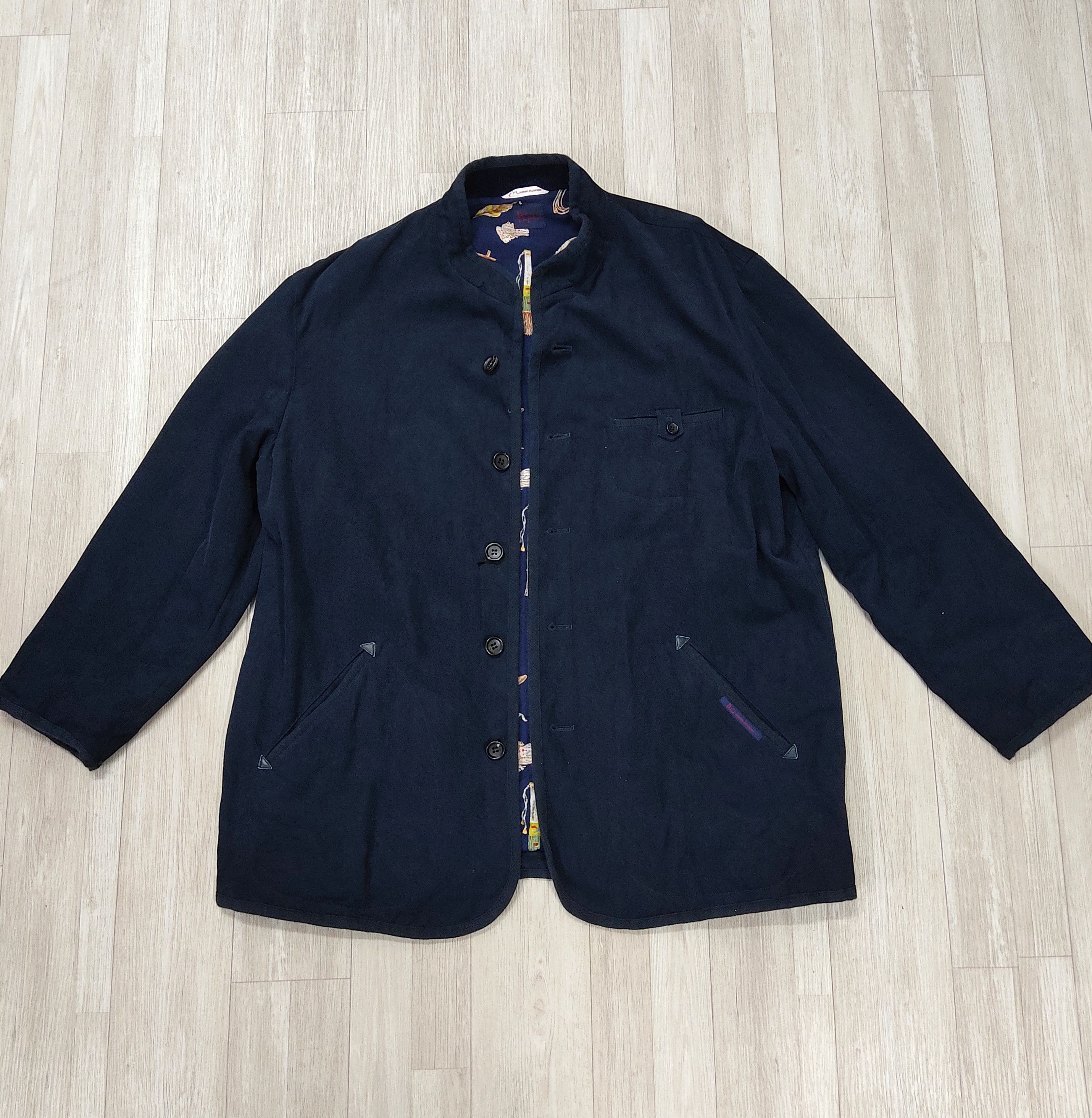 Archival Clothing - The PAPAS Mantere De Heming Navy Blue Deck Jacket - 3