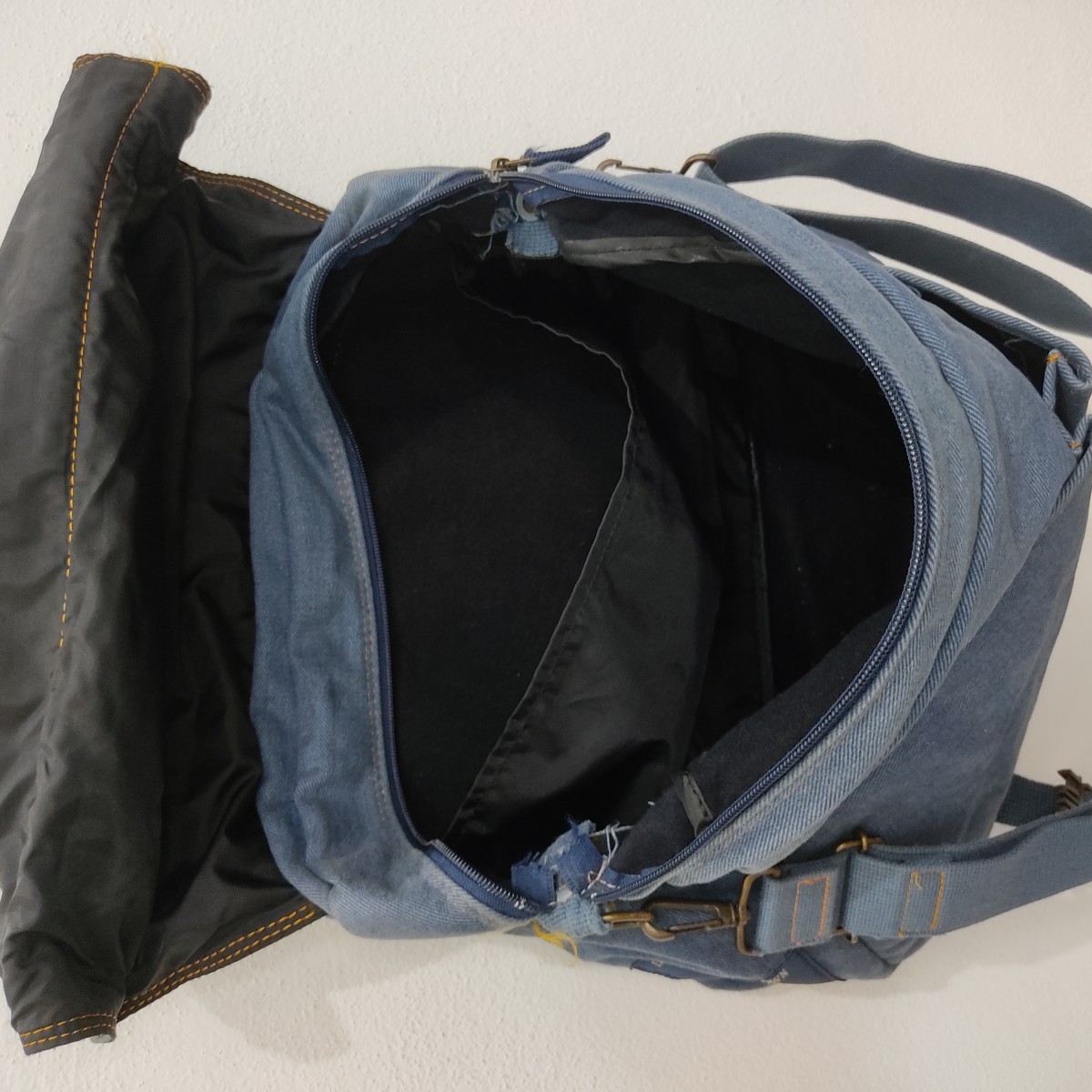 American Vintage - Vintage Denim Jeans Shoulder Luggage Bags - 9