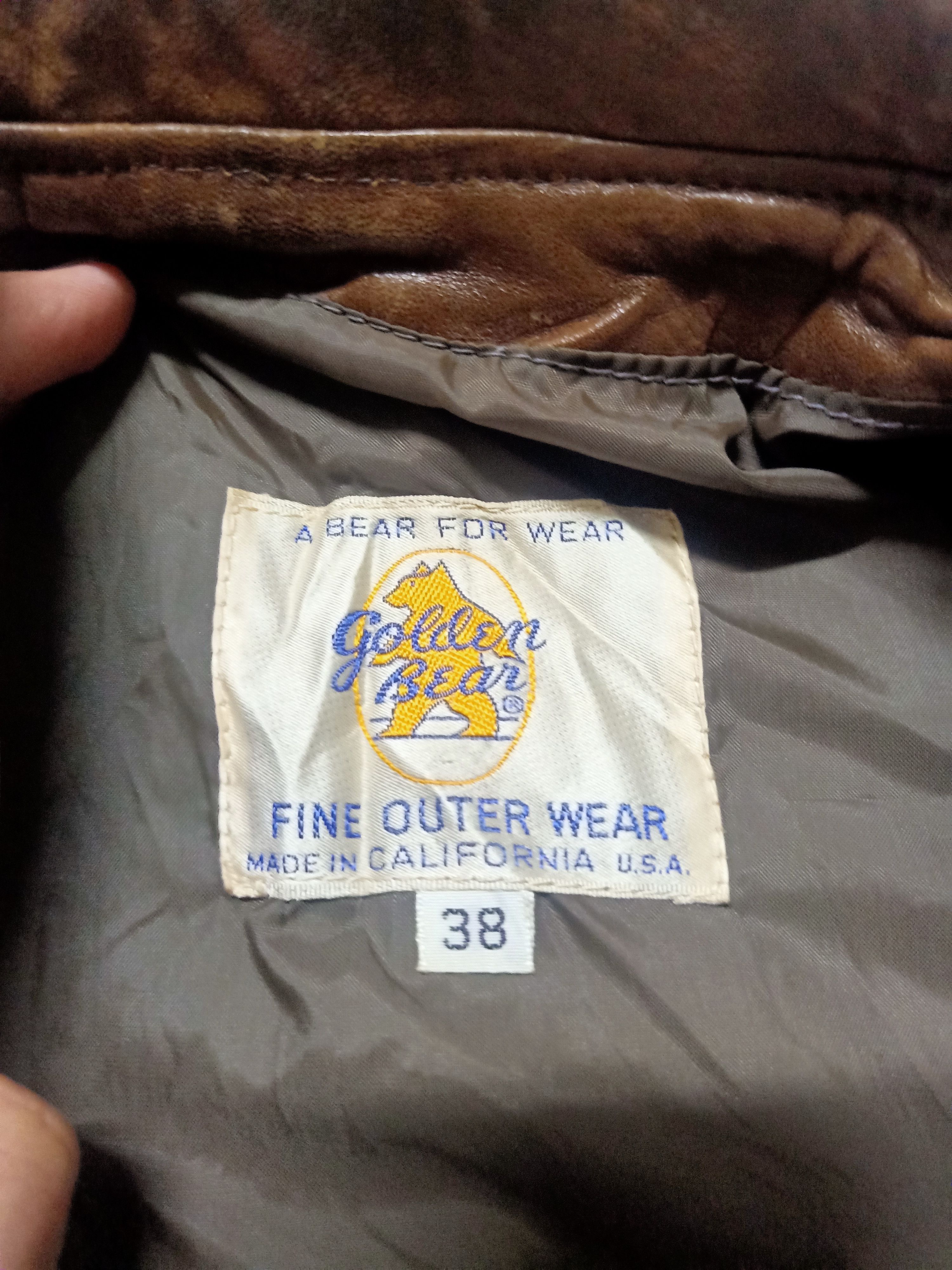 Vintage 70s Golden Bear Leather - 5