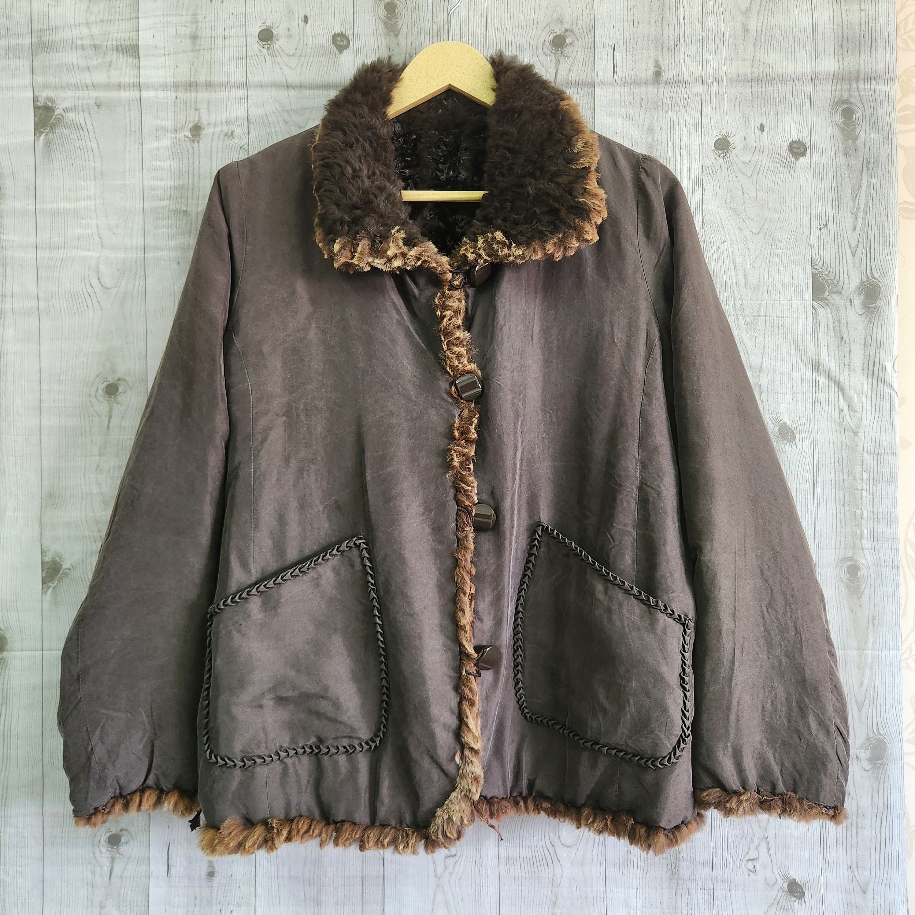Fur Reversible Jacket By Japanese Designer Unbranded - 1