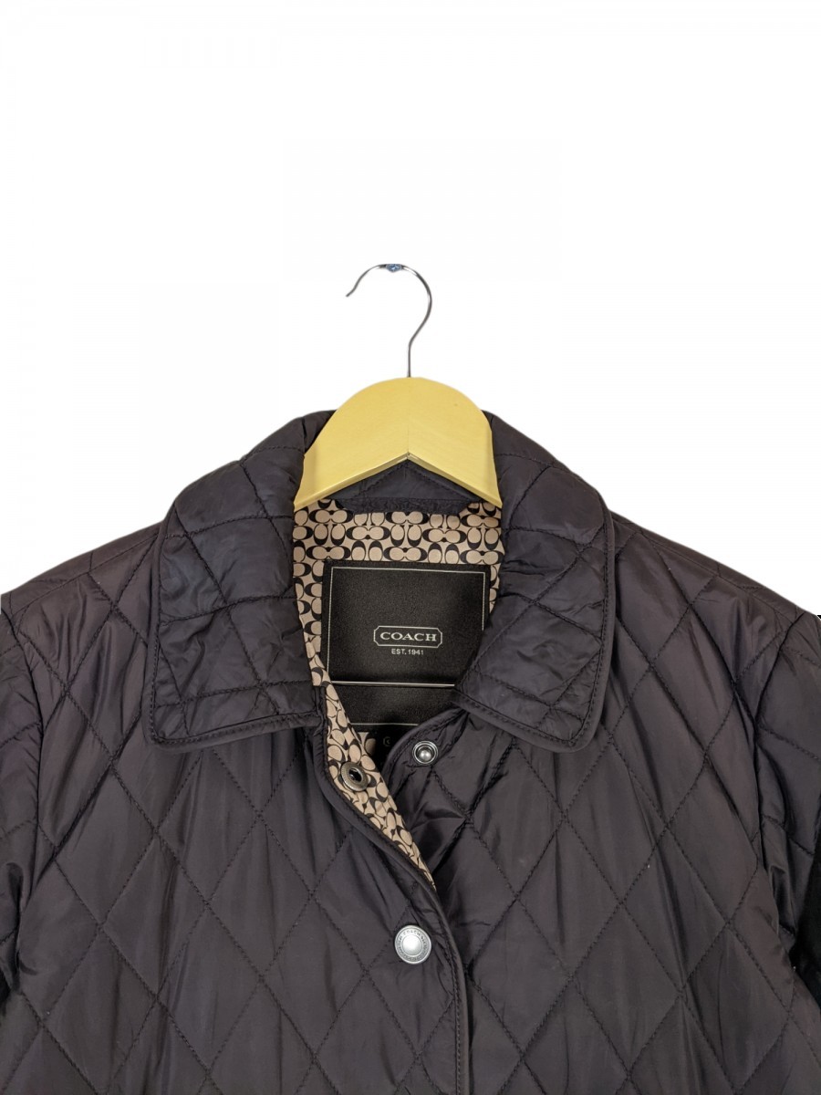 Coach - Monogram Quilted Jacket Featherlight Femme Coat - 3