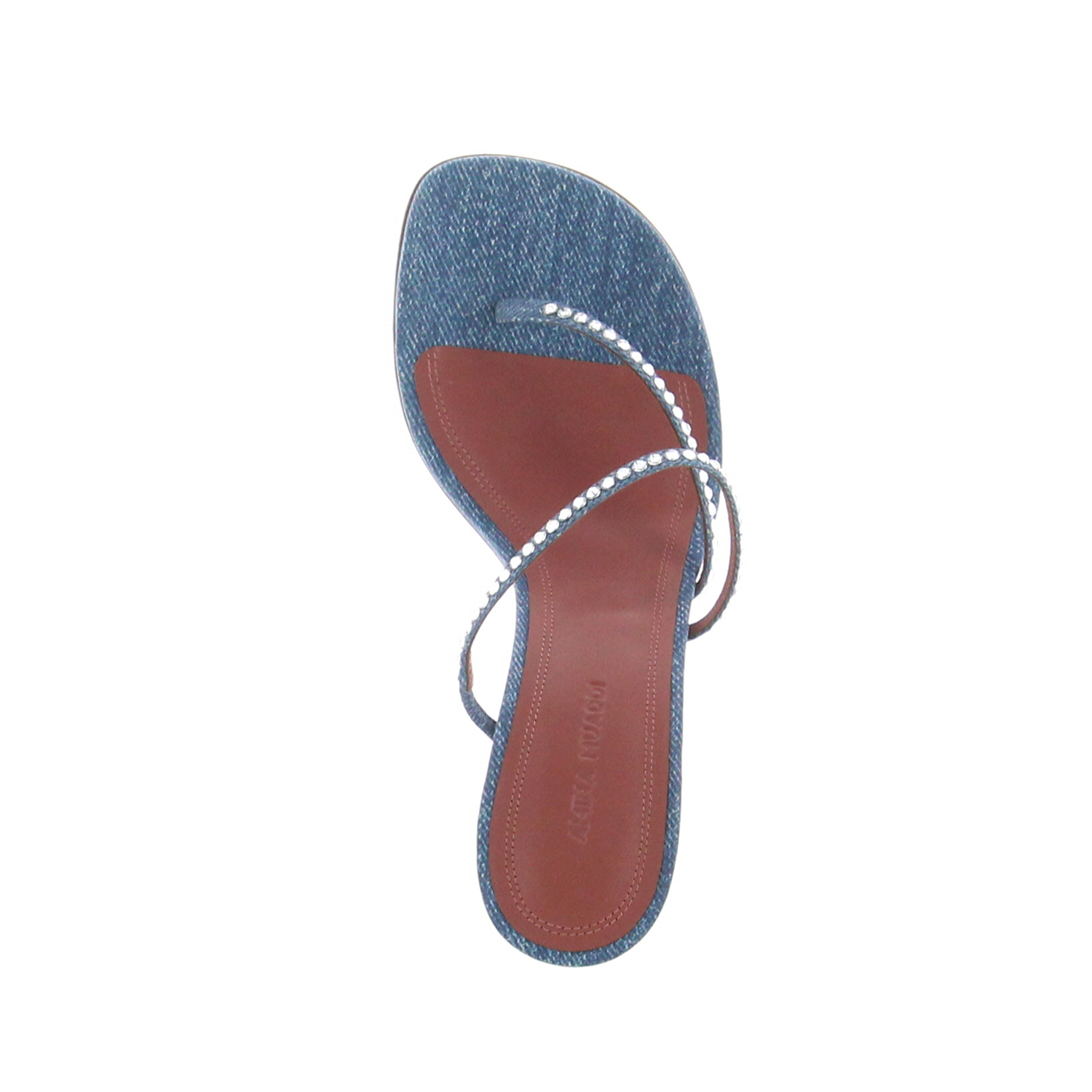 Ami Crystal Slipper Suede Denim - 4