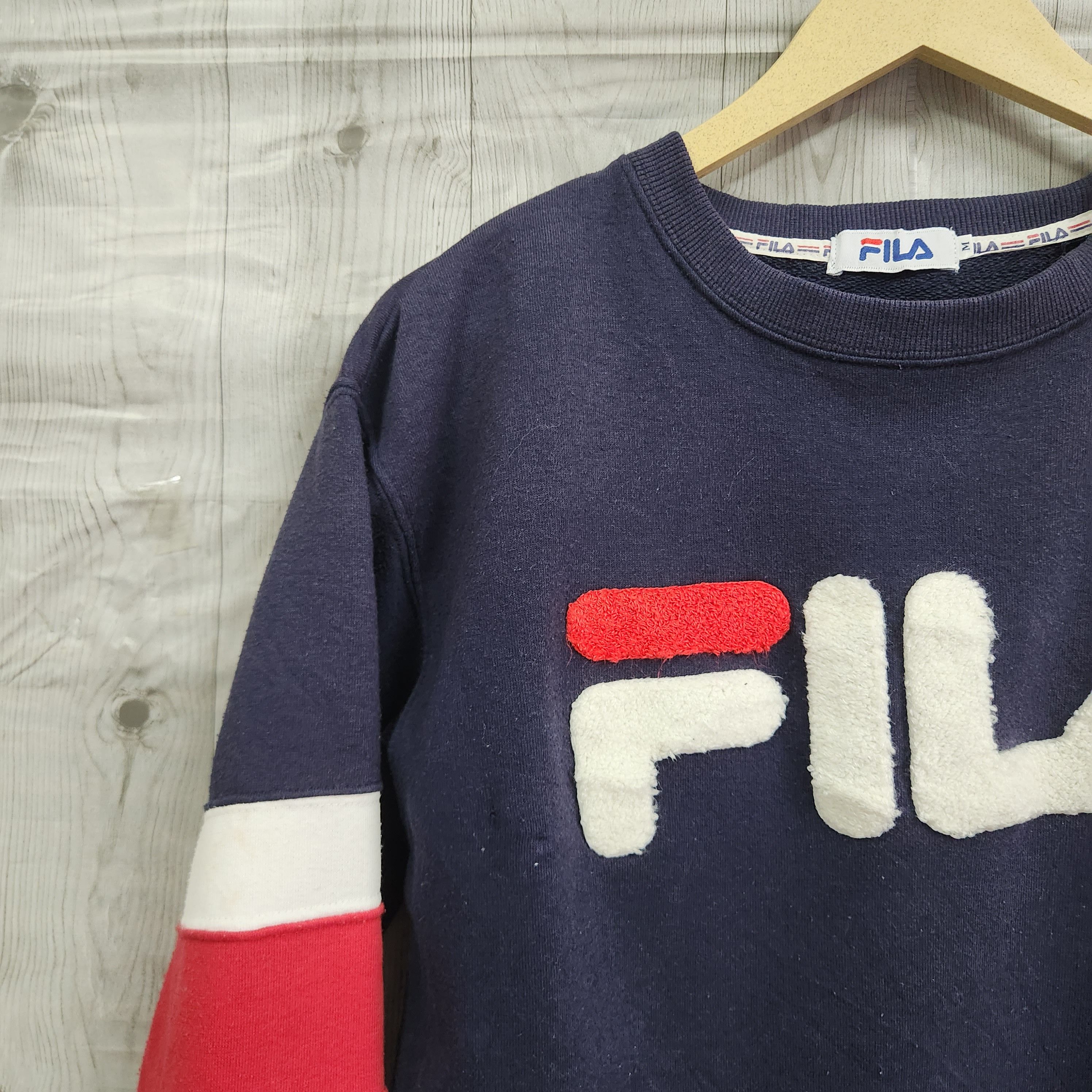Fila Sweater Big Spellout Logo Vintage - 5