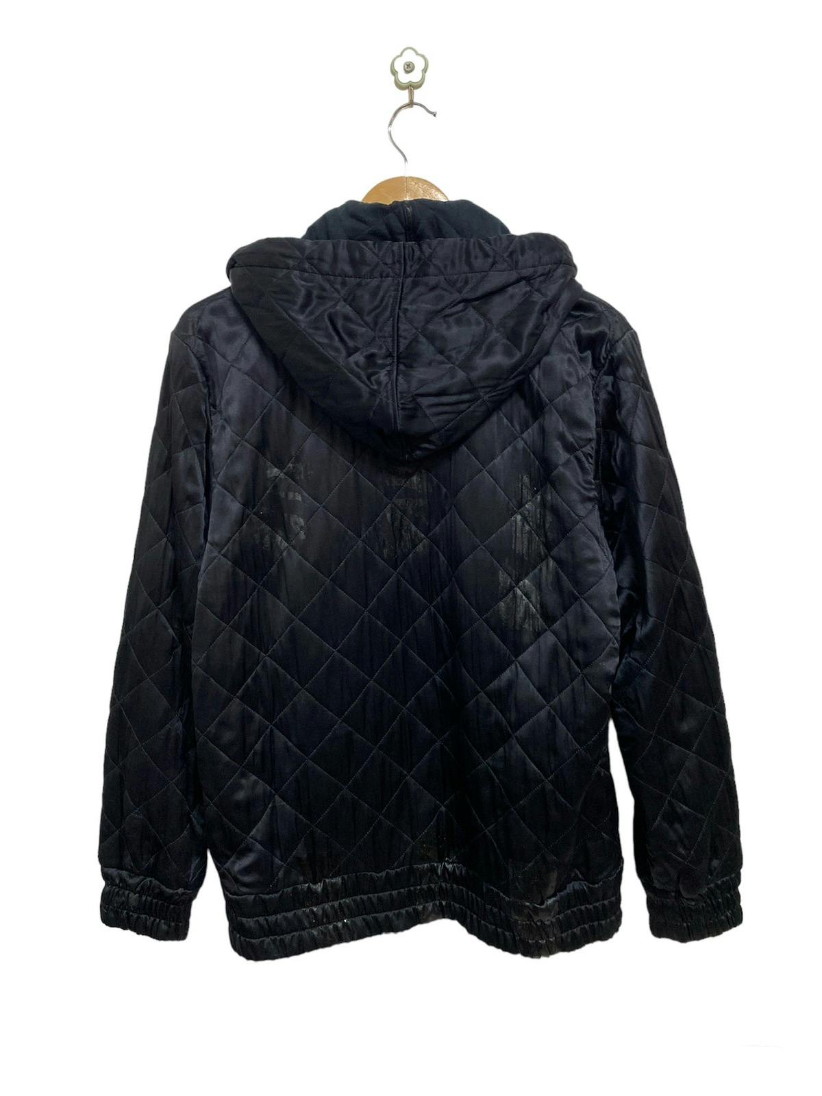 Dolce & Gabbana D&G Black Quilted Zipper Hoodie Jacket - 6
