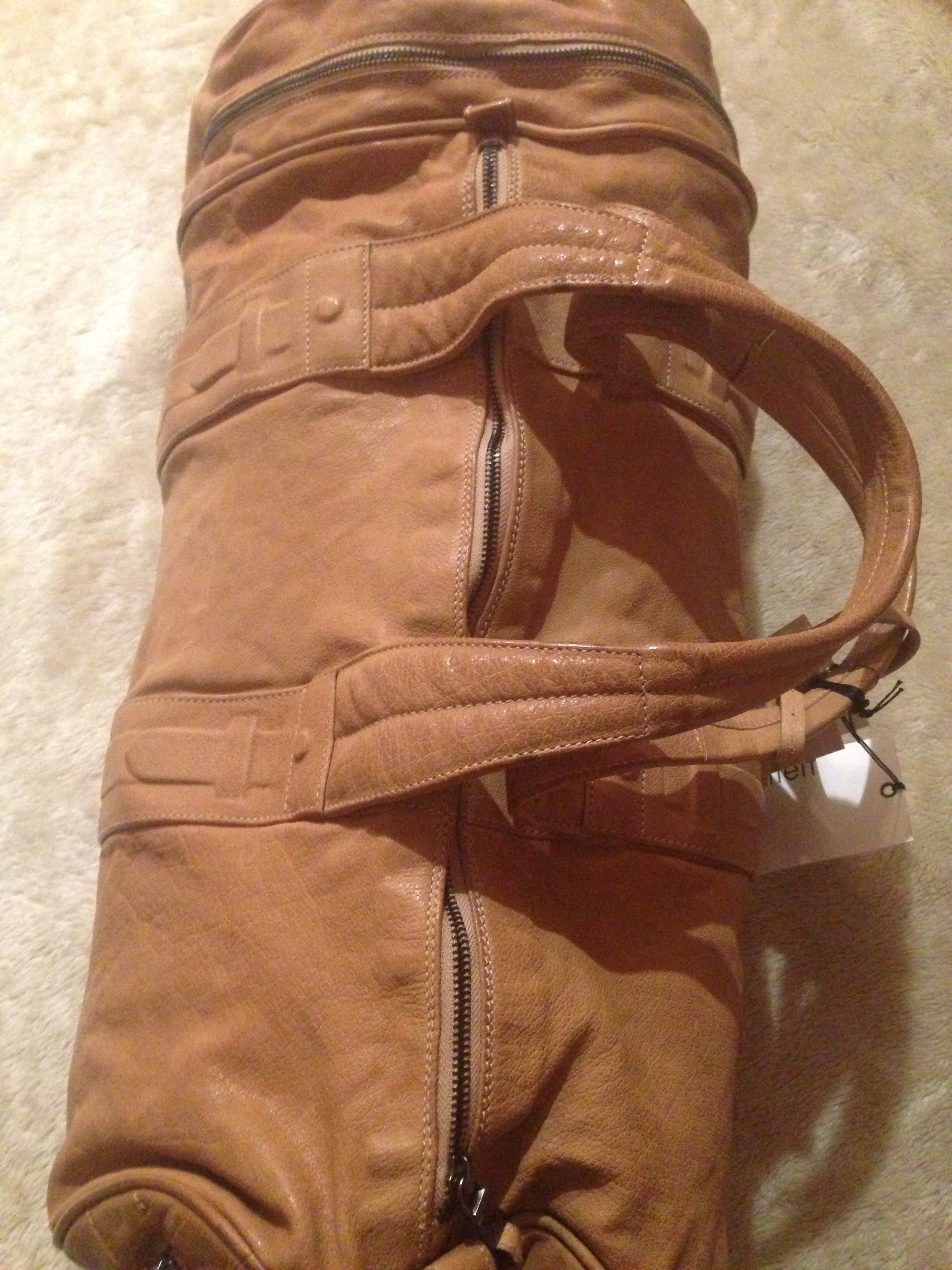 leather duffle bag - 2