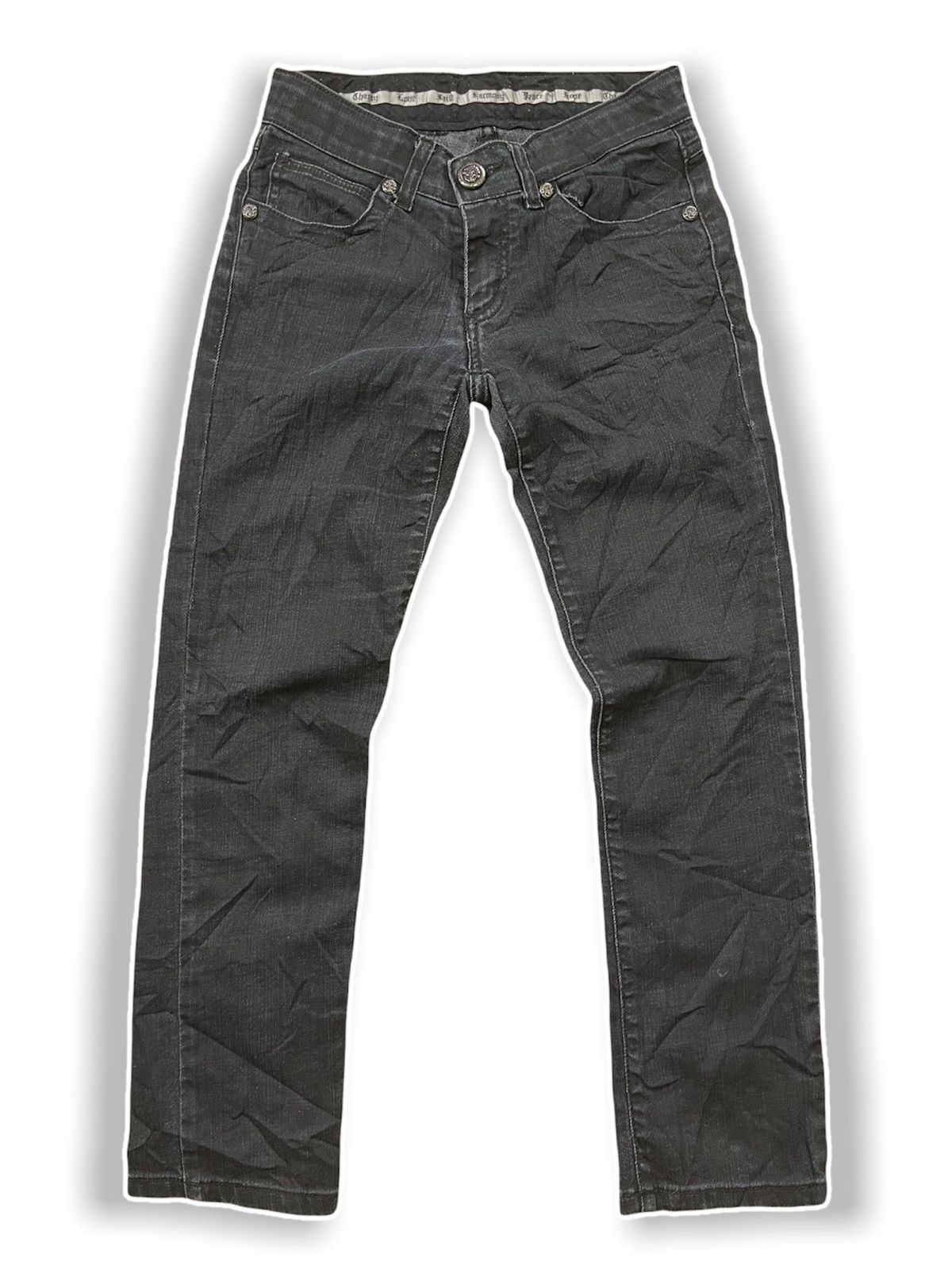 Archival Clothing - Faith Connexion Black Denim Jeans Made In Japan - 2