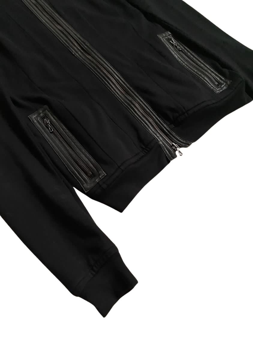 AW08 LEATHER GIZA ZIP UP - 4