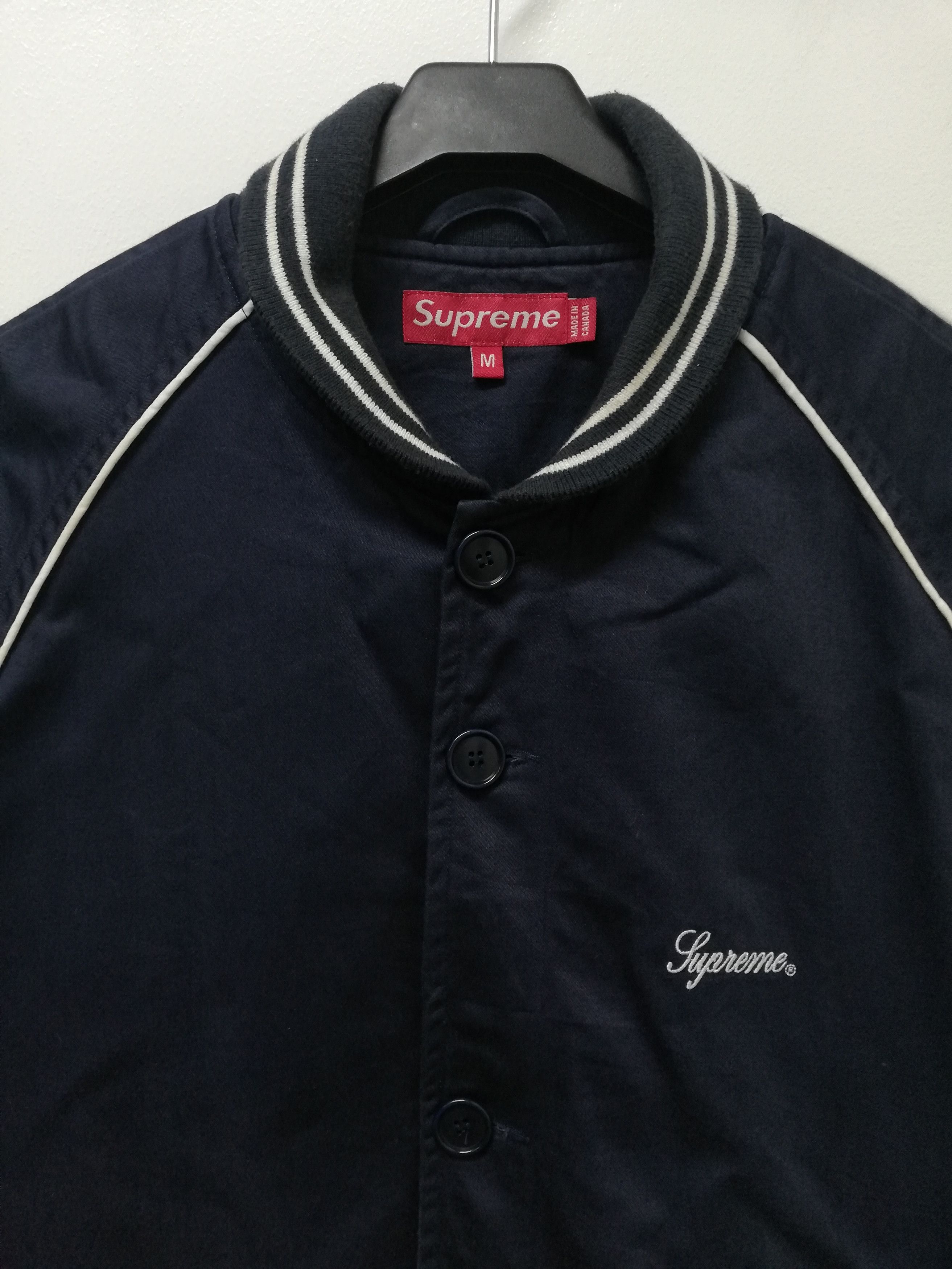 Supreme - 2001 Script Logo Varsity Jacket - 3