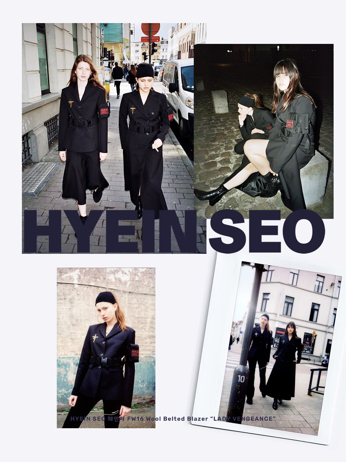 혜인서 FW16 Black Belted Blazer “LADY VENGEANCE” - 3