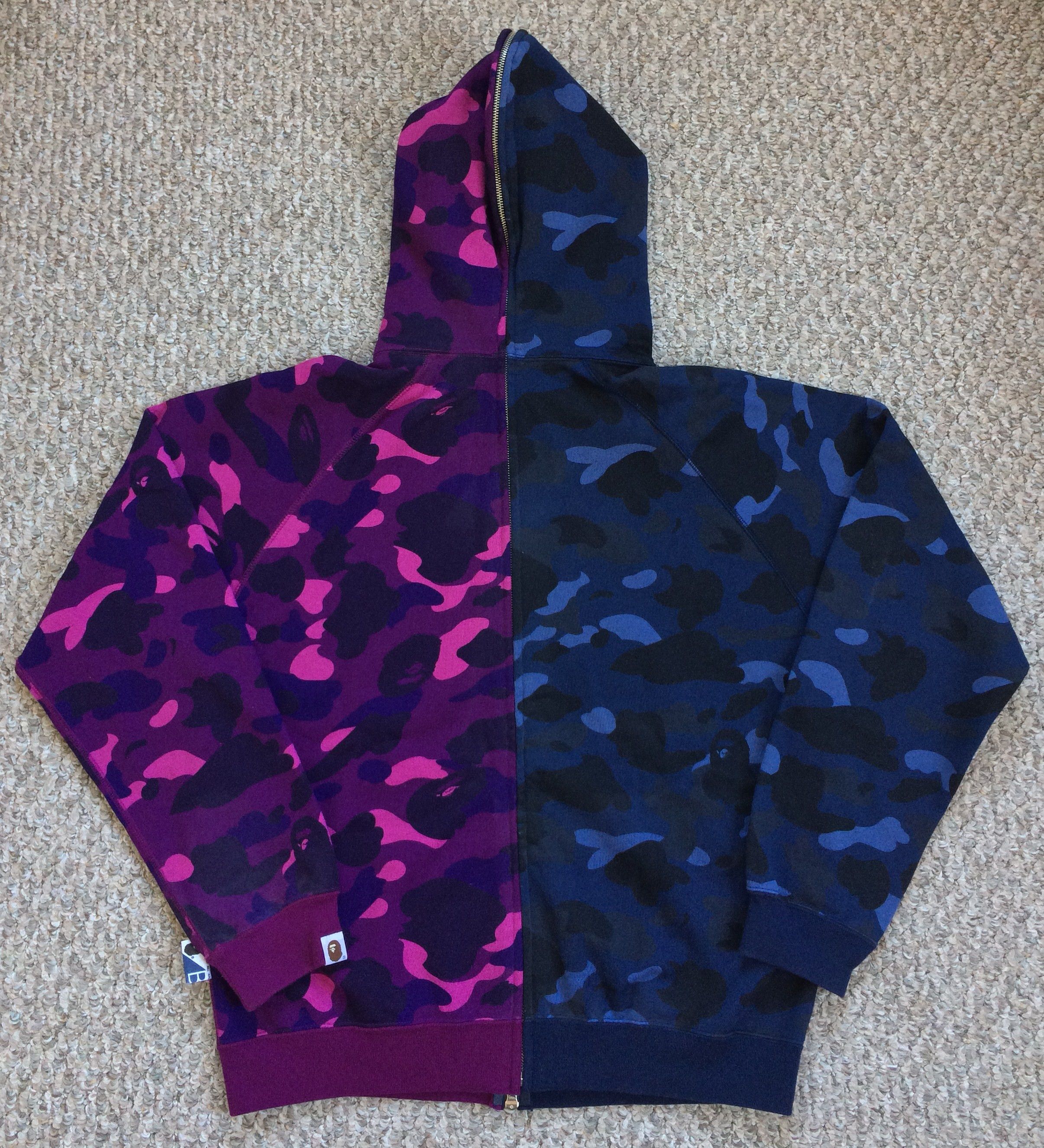 Color Camo Split Full Zip Hoodie - 2