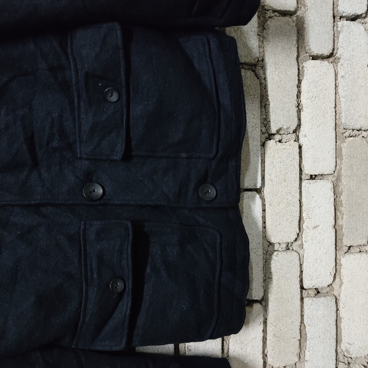 Guess - GUESS LA USA Heavy Coat Wool Multipockets Jacket - 4