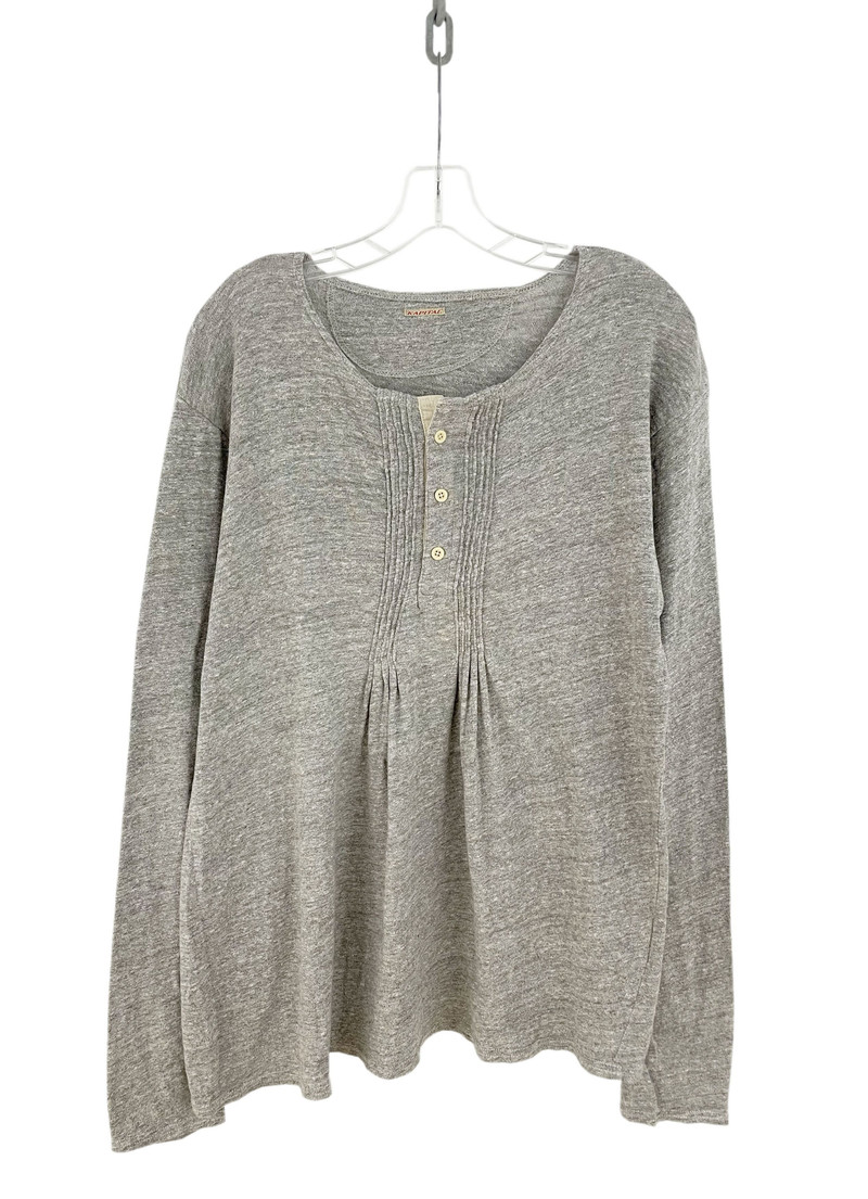 Textured Collar Longsleeve - 1