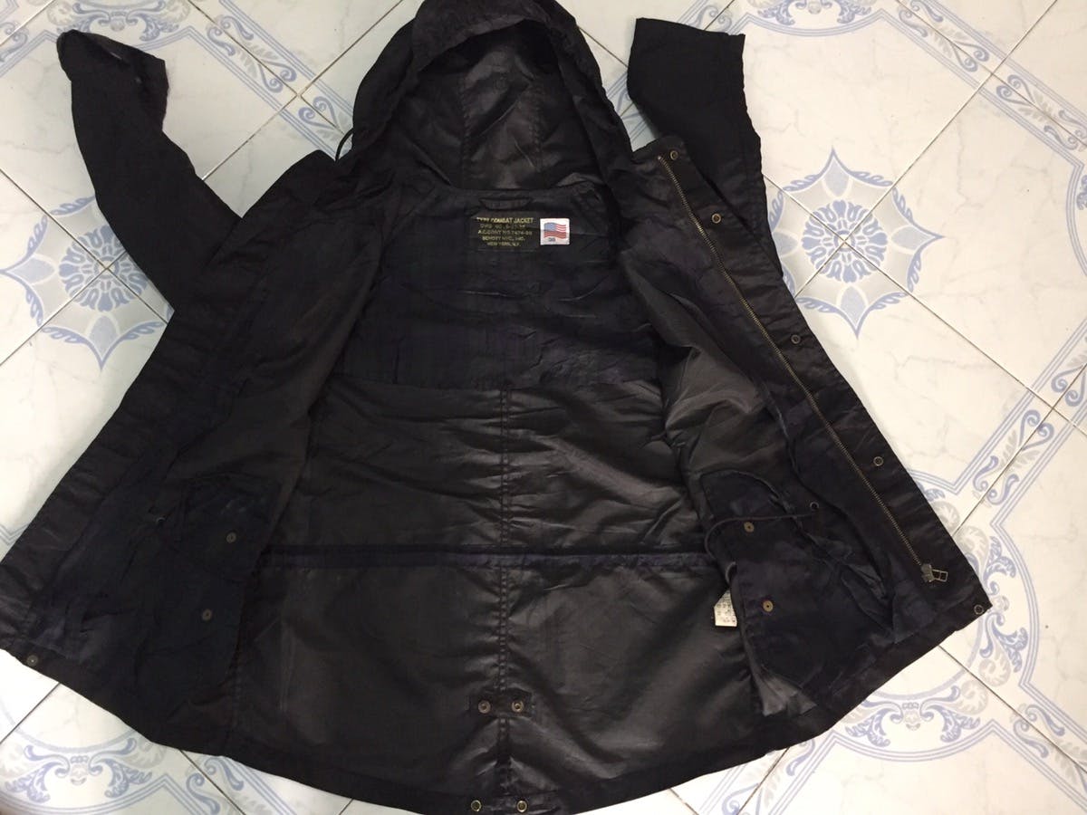 Nylon Schott combat type jacket cap hoodie - 19