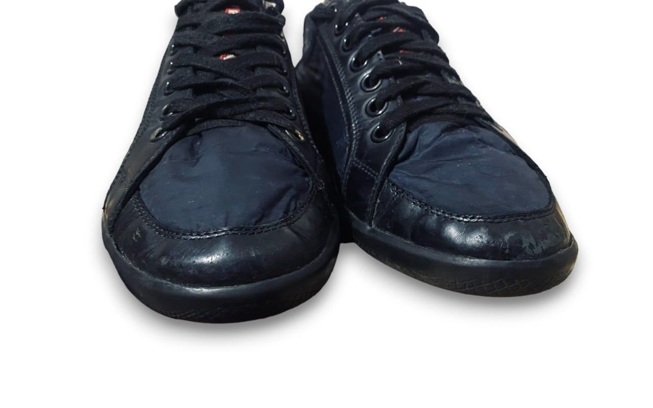 Sneakers Black PRADA Plume Black Spazzolato 4E2439 US 11 - 3