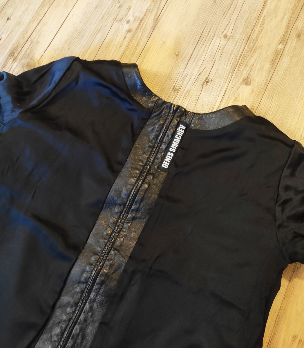Denis Simachev - Backzip leather top.Like Haider Ackermann or Prada - 4