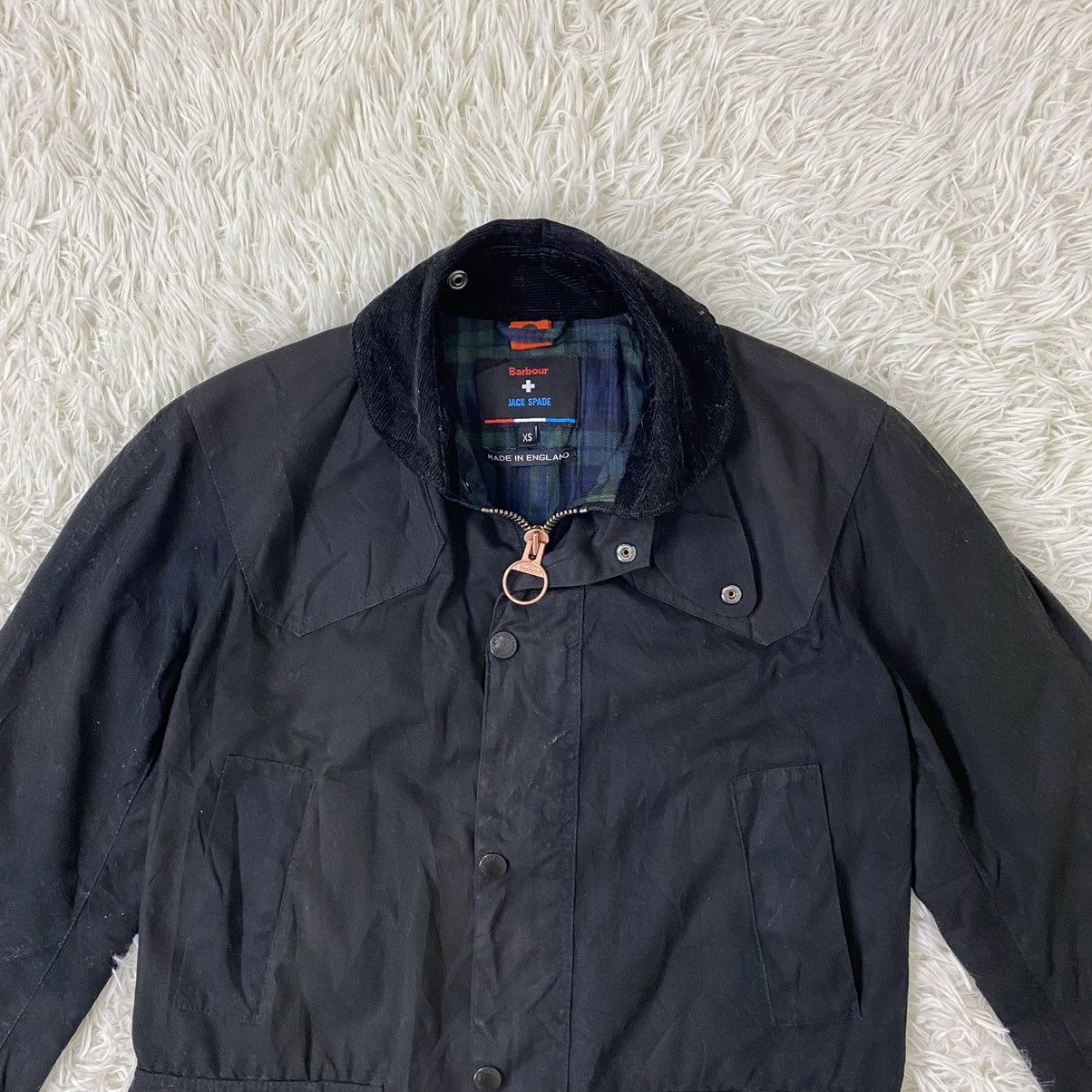 BARBOUR X JACK SPADE WAX HAUNTING JACKET - 6