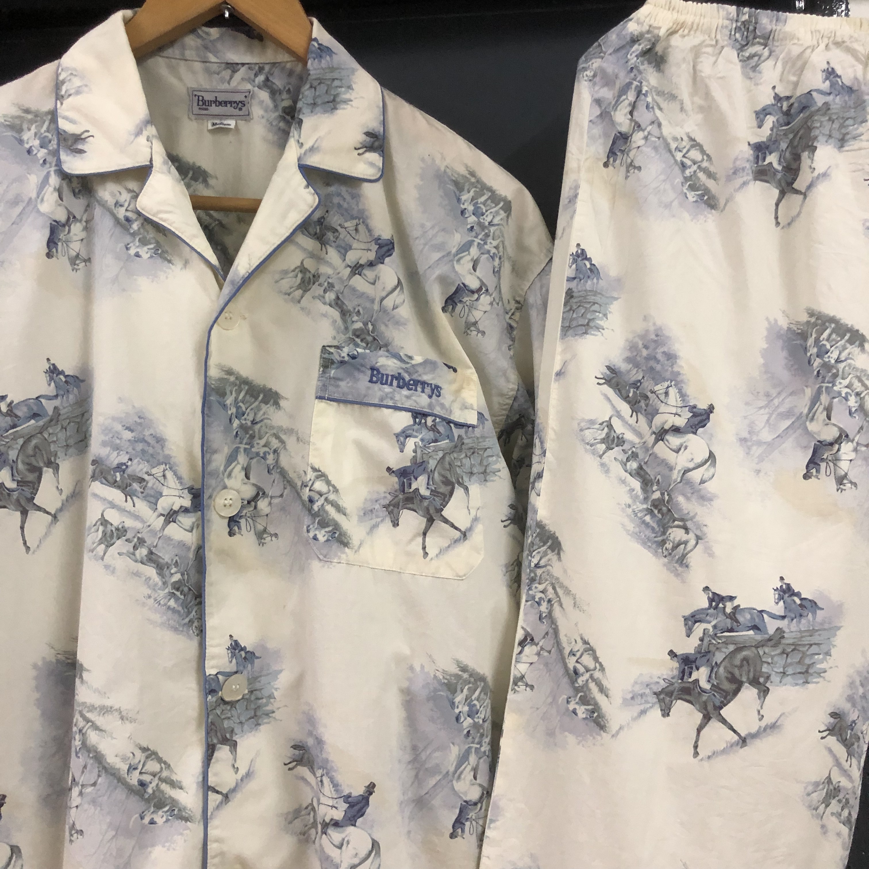 Burberry Prorsum - rare authentic one set vintage burberrys sleepwear - 12