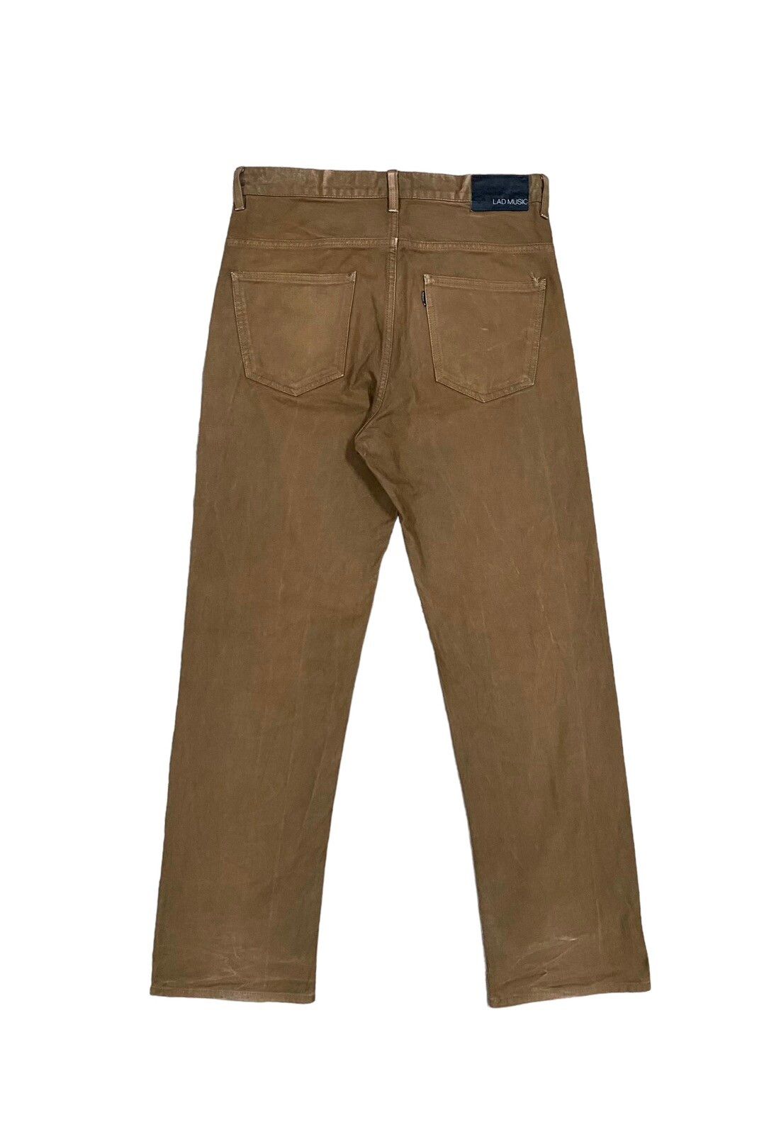 Lad Musician Brown Straight Cup Jeans Made In Japan - 2