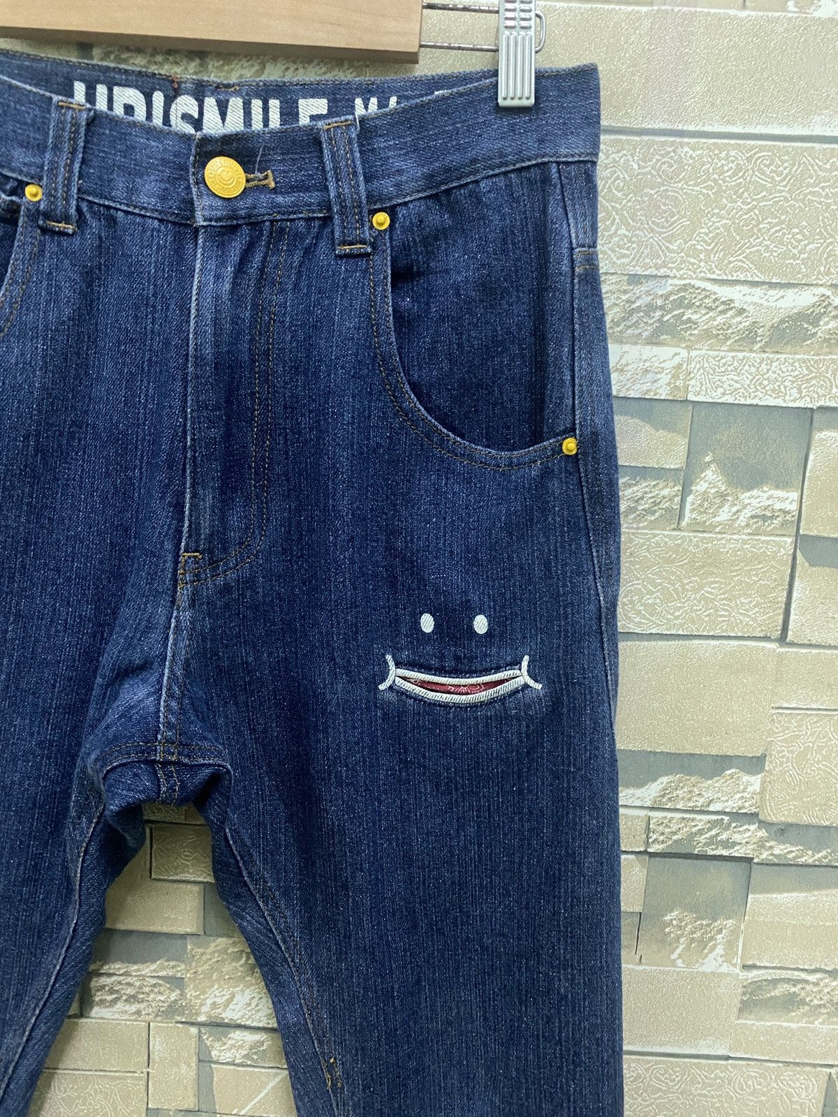 Designer - UPSMILE X RHP Smiley Pocket Hysteric Glamour Style Denim - 5