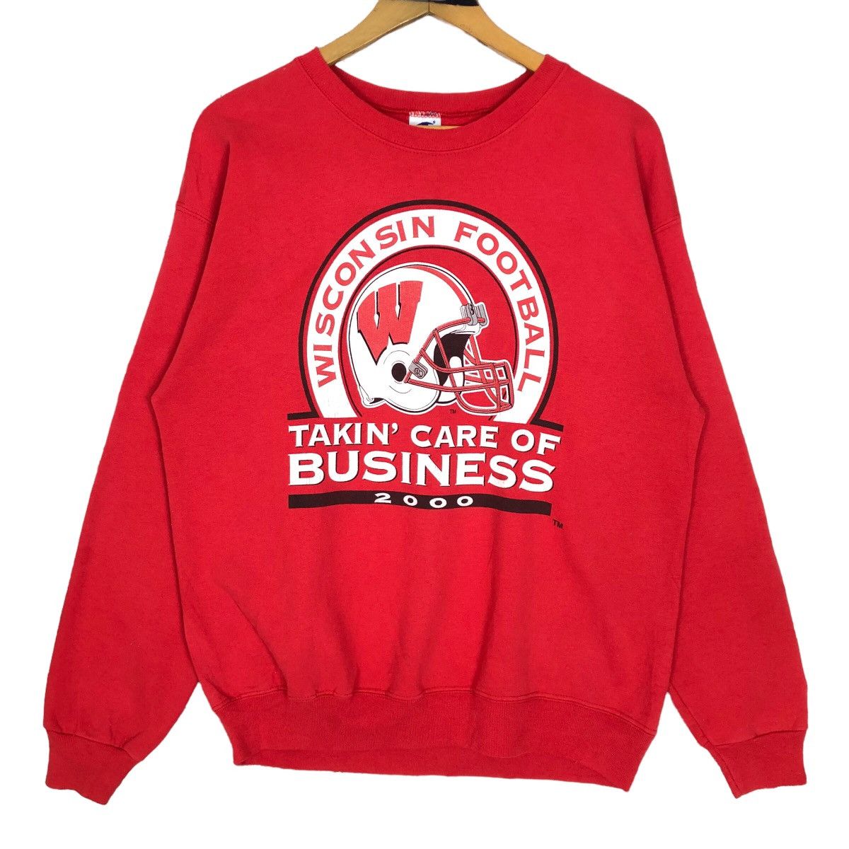 Vintage Champion X University Of Wisconsin Crewneck Sweater - 1