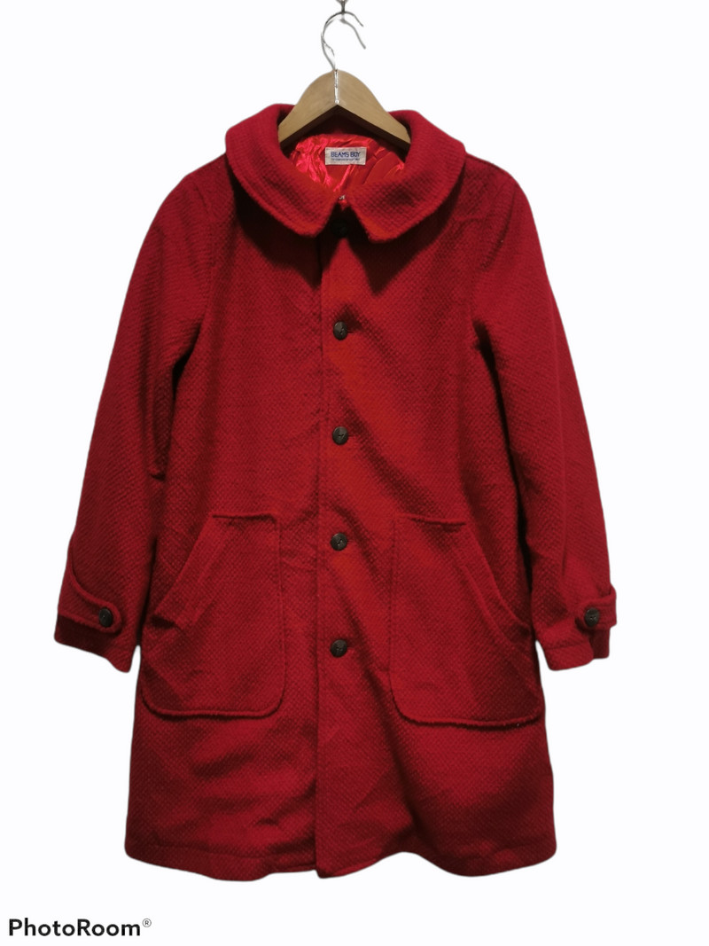 Beams Boy Wool Long Jacket - 1