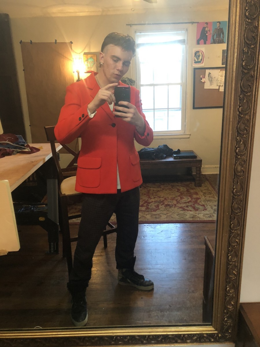 Bright Red Blazer - 5