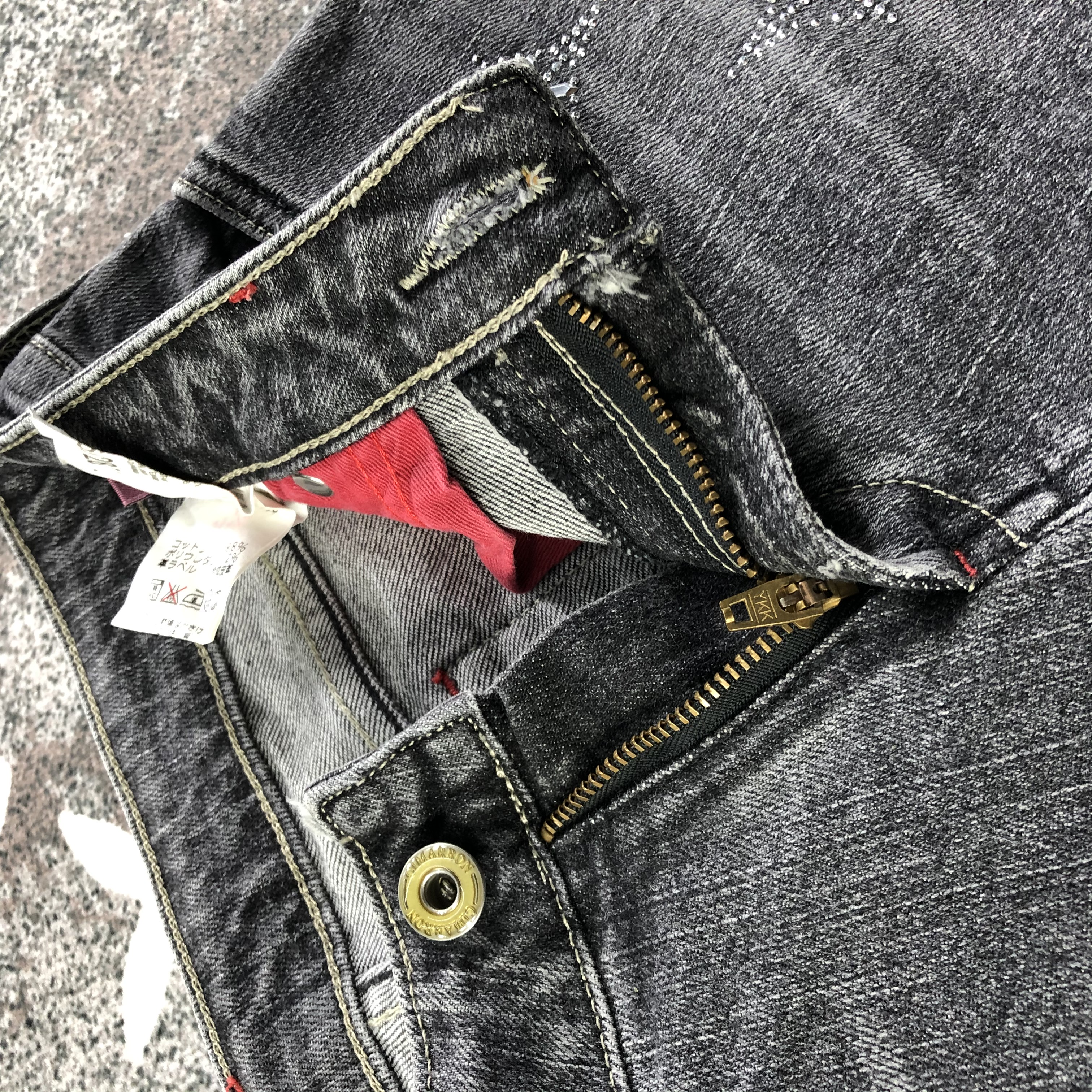 Other Designers Japanese Brand - Cimarron Faded Black Flared Denim