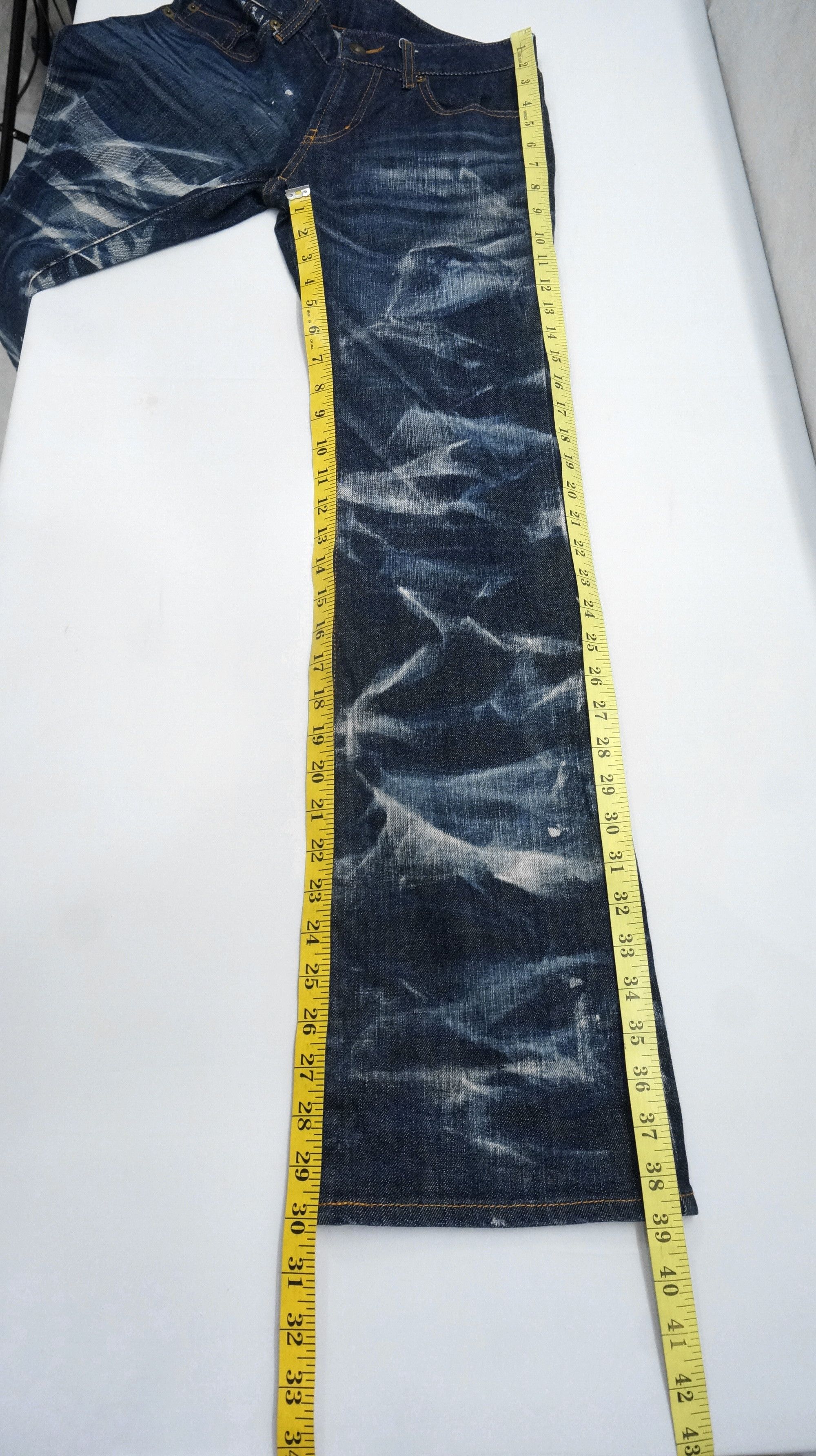 🔥🔥 UNIQLO Acid Wash Skinny Bootcut Jeans - 11